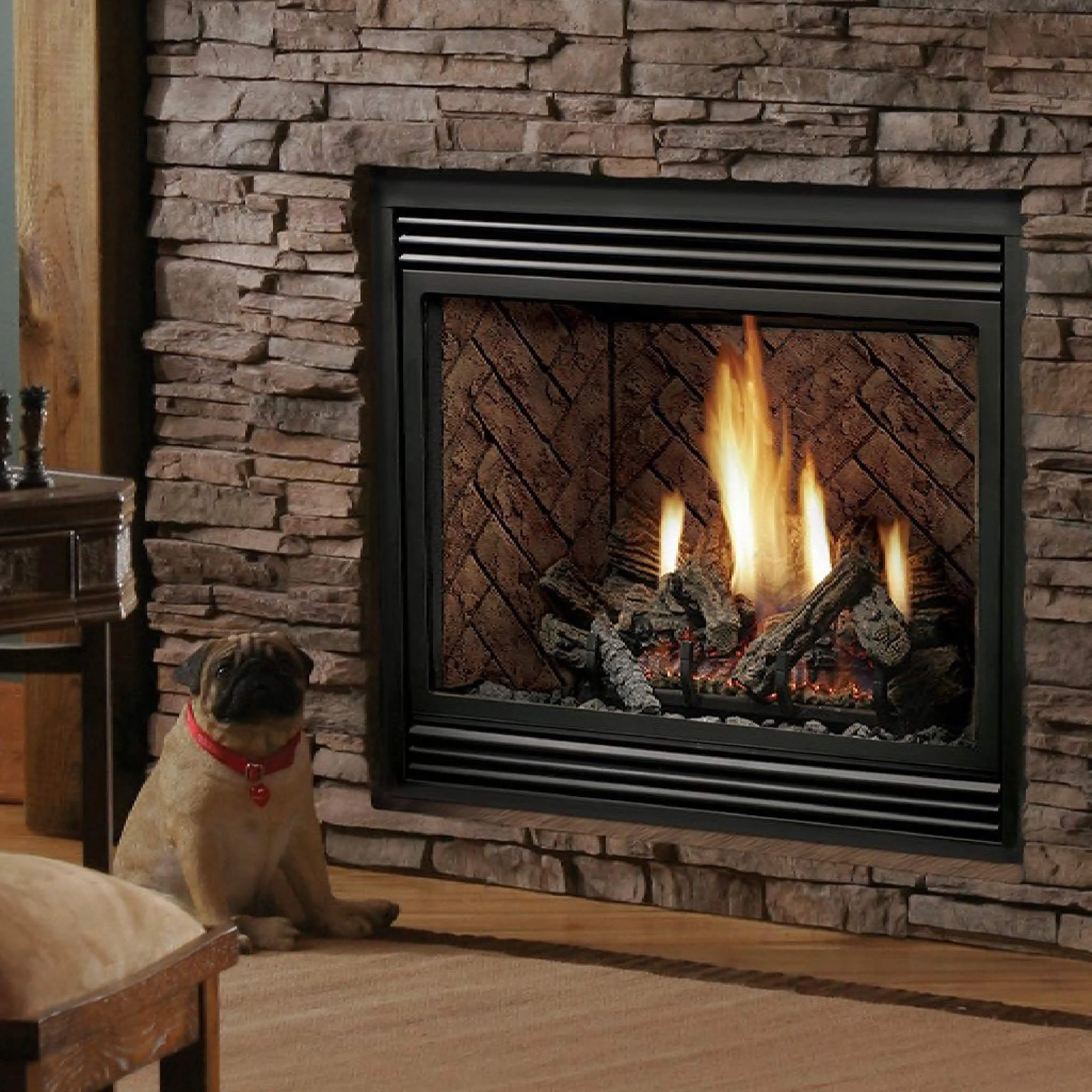 Kingsman Solace II 42" Zero Clearance 24K BTU Direct Vent Fireplace [HBZDV4224] (SAK43572) - Image 3