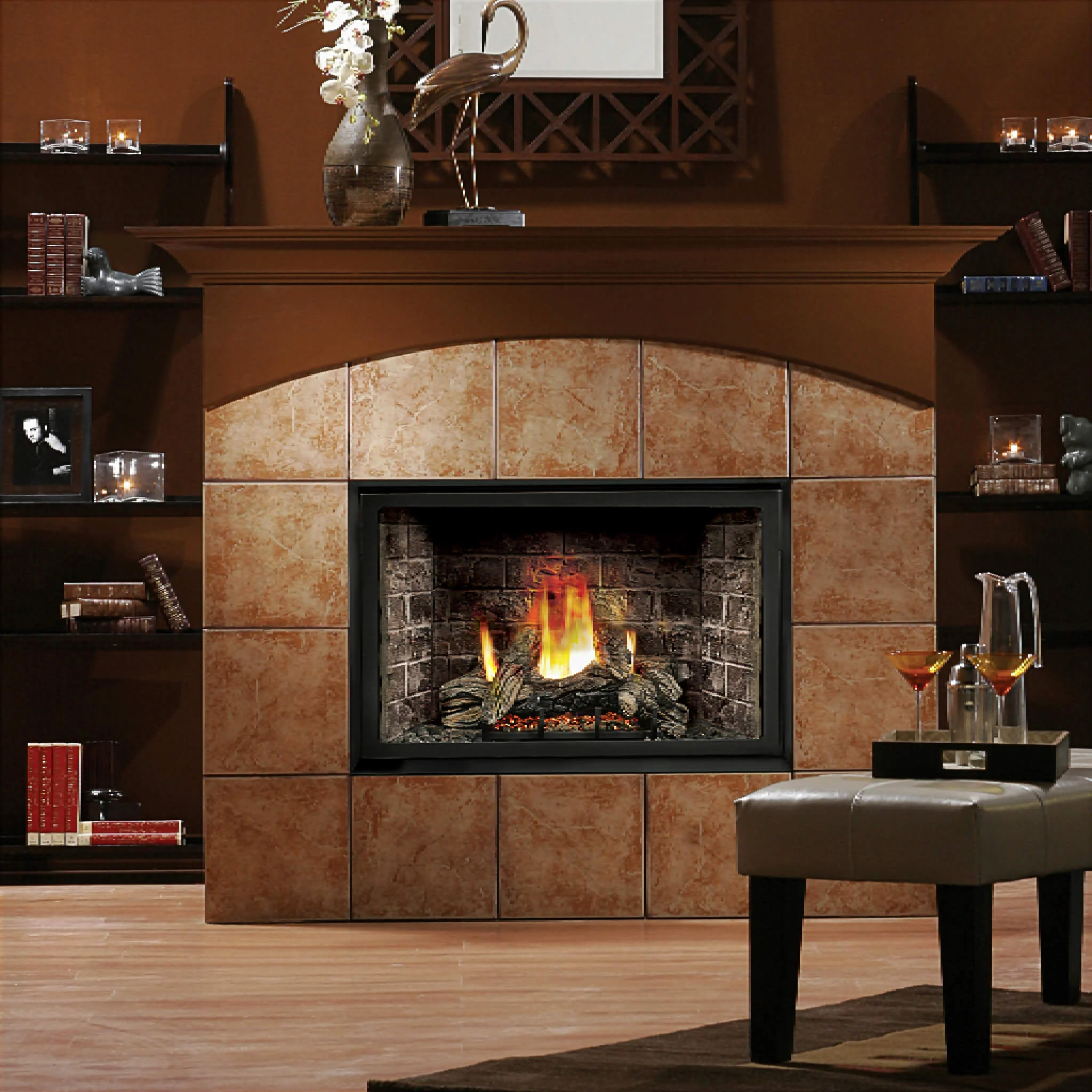 Kingsman Solace II 42" Zero Clearance 24K BTU Direct Vent Fireplace [HBZDV4224] (SAK43572) - Image 4