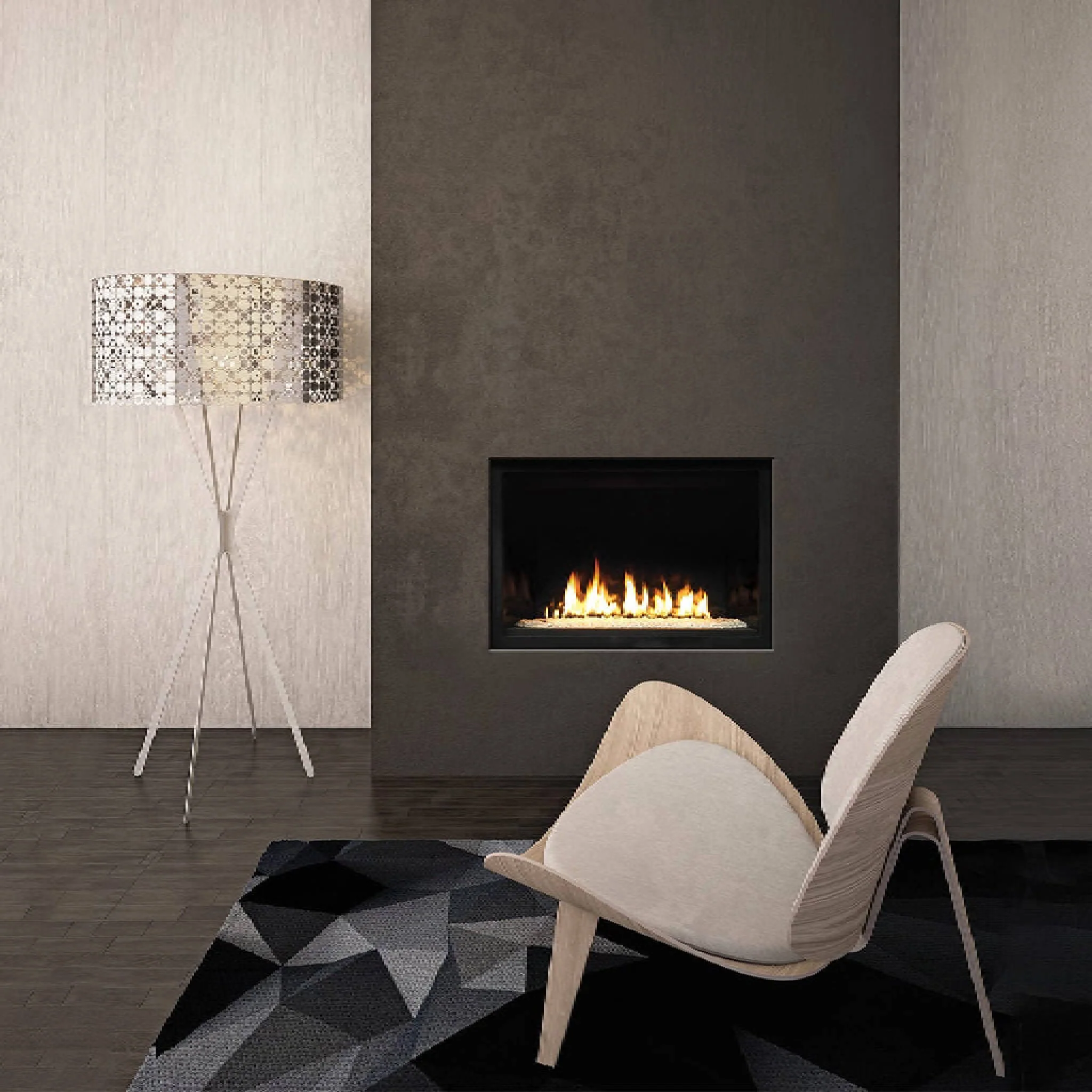 Kingsman ZCV 36" Linear Zero Clearance Direct Vent Fireplace [ZCVRB3622] (SAK81924) - Image 5