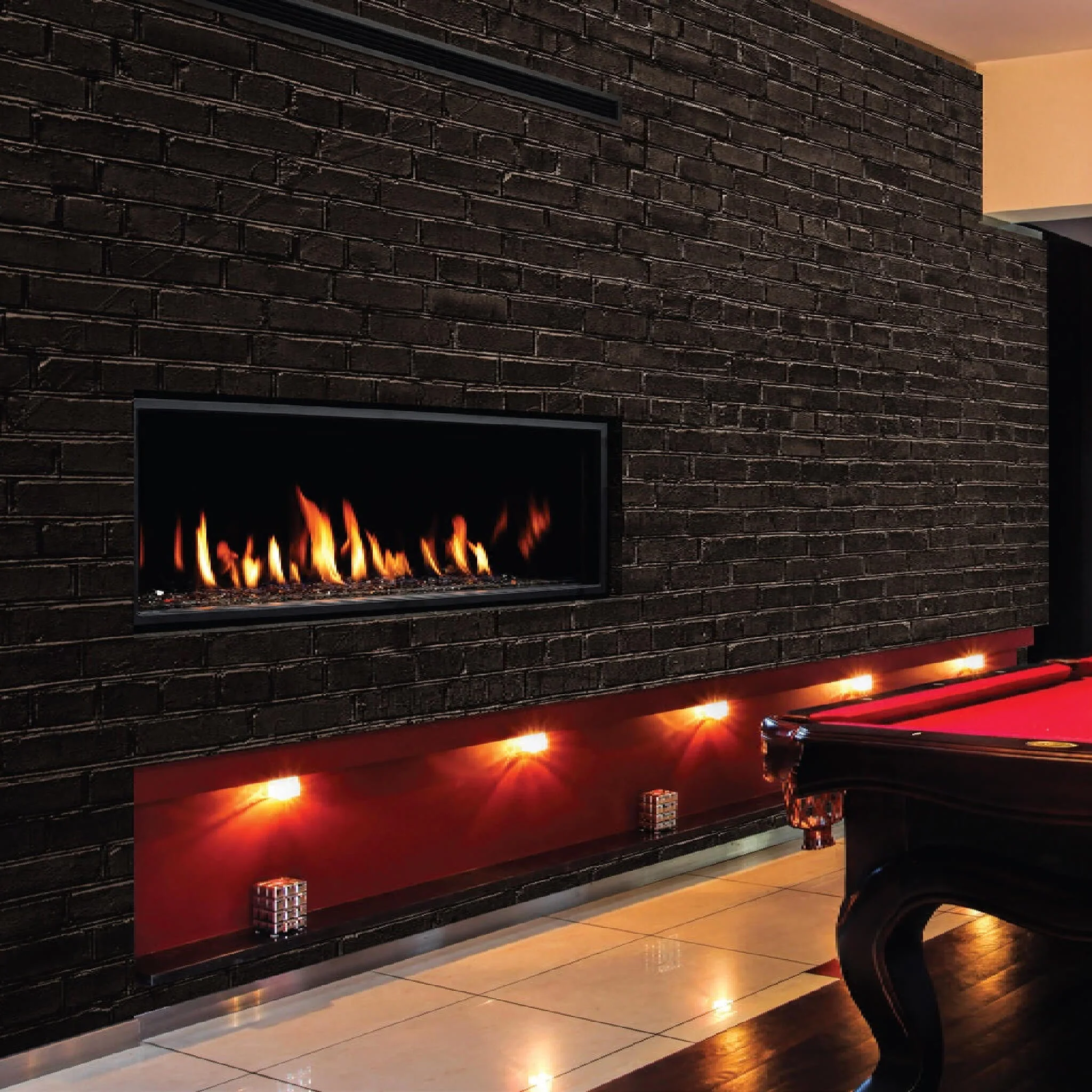 Kingsman ZCVRB 47" Linear Zero Clearance Tempered Glass Direct Vent Fireplace (SAK23415) - Image 4
