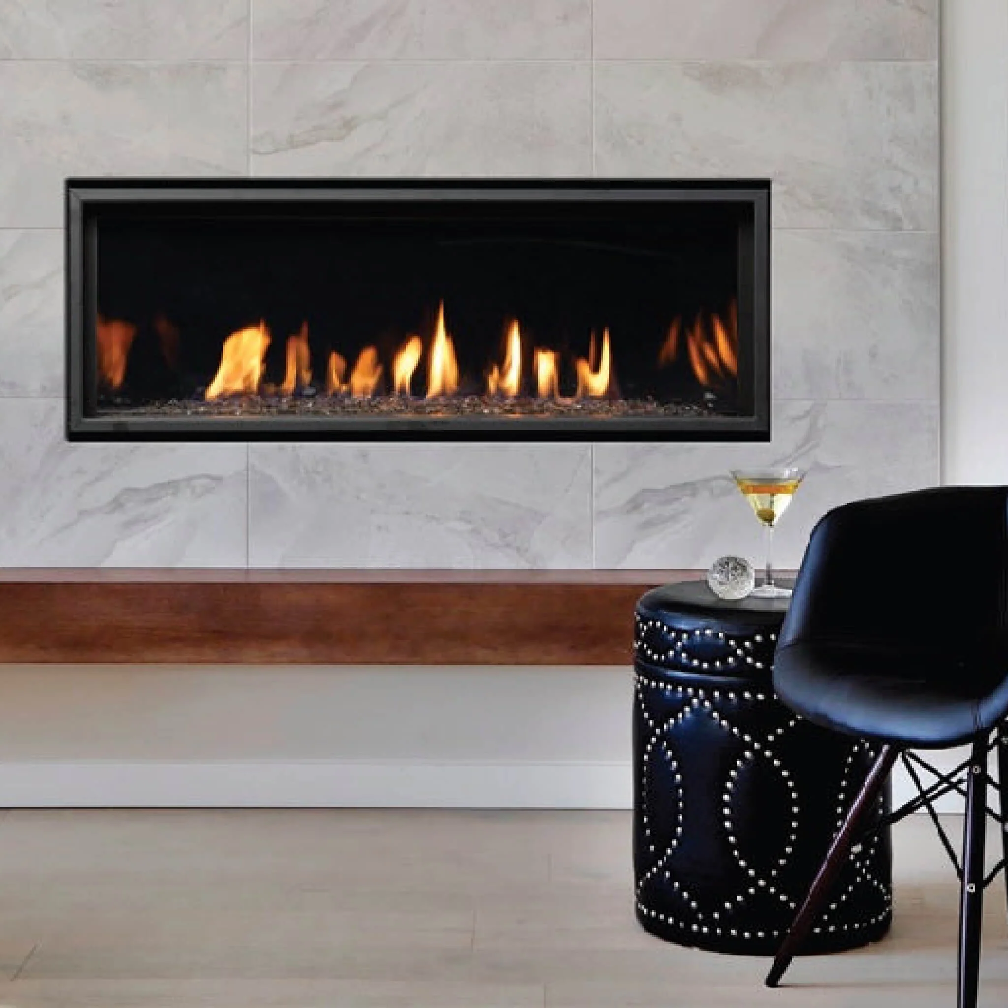Kingsman ZCVRB 47" Linear Zero Clearance Tempered Glass Direct Vent Fireplace (SAK23415) - Image 7