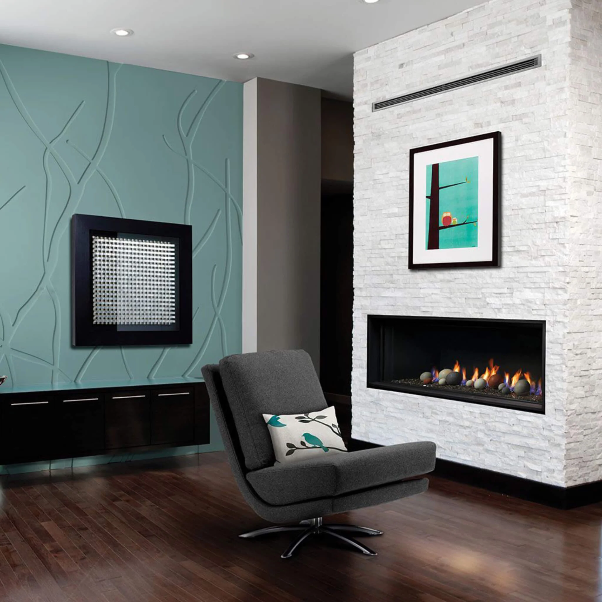 Kingsman ZCVRB 60" Zero Clearance Linear Direct Vent Fireplace [ZCVRB60] (SAK67890) - Image 6