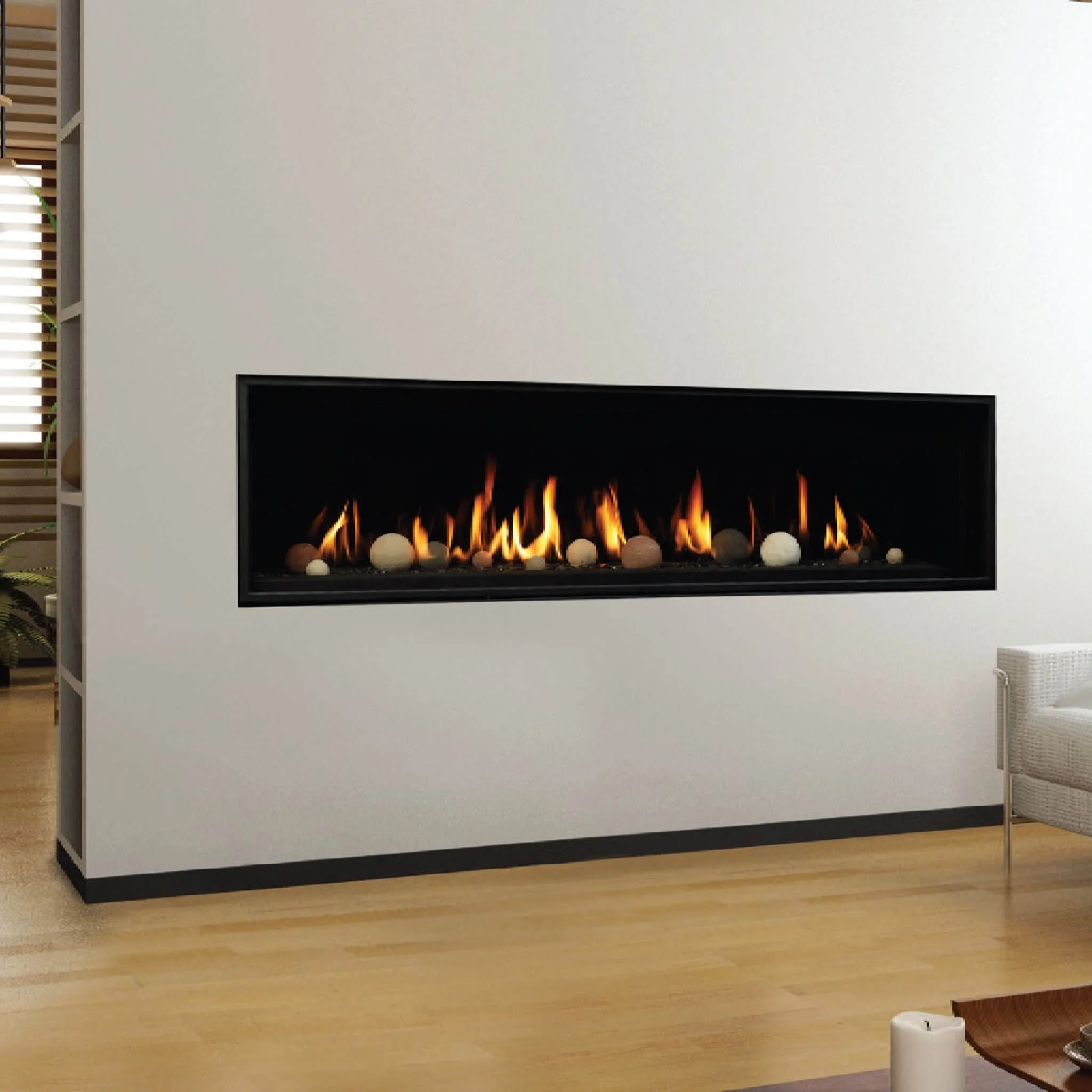 Kingsman ZCVRB 72" Zero Clearance Linear Direct Vent Fireplace [ZCVRB72] (SAK90312) - Image 4