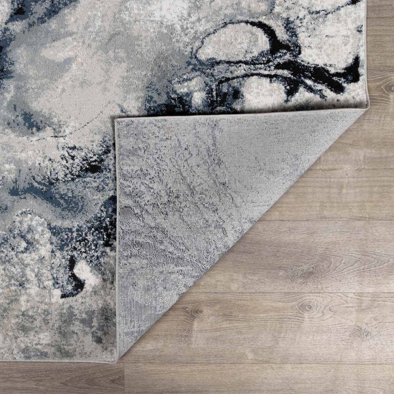 Kirkland Dark Blue Marble Rug - Image 5