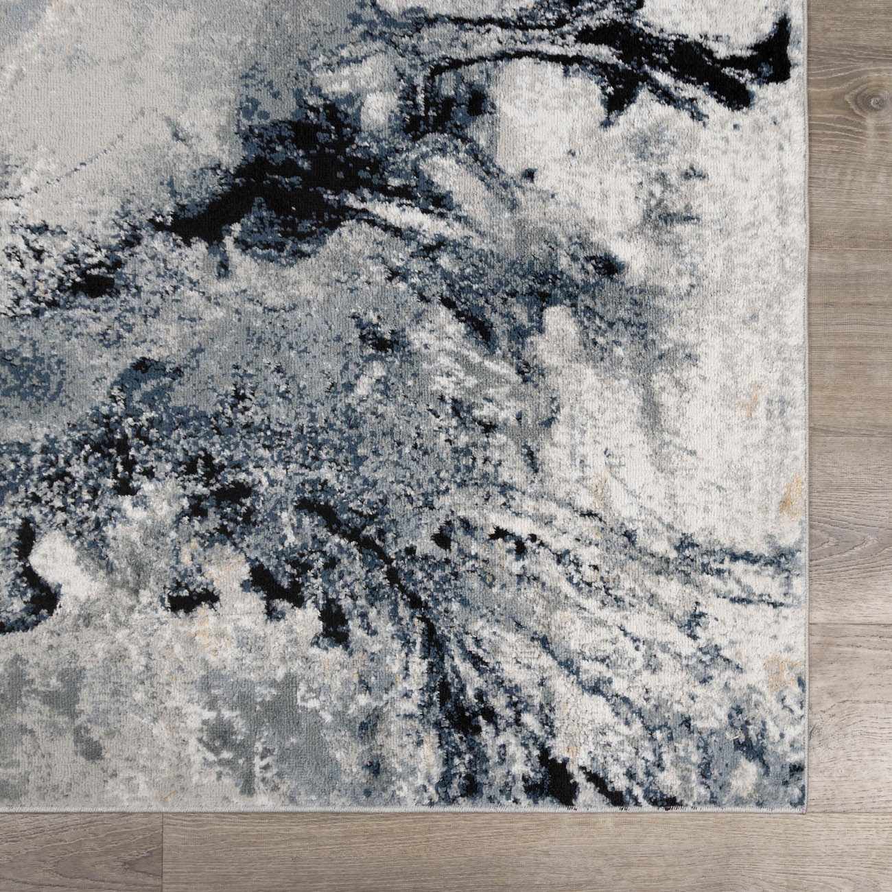 Kirkland Dark Blue Marble Rug - Image 7