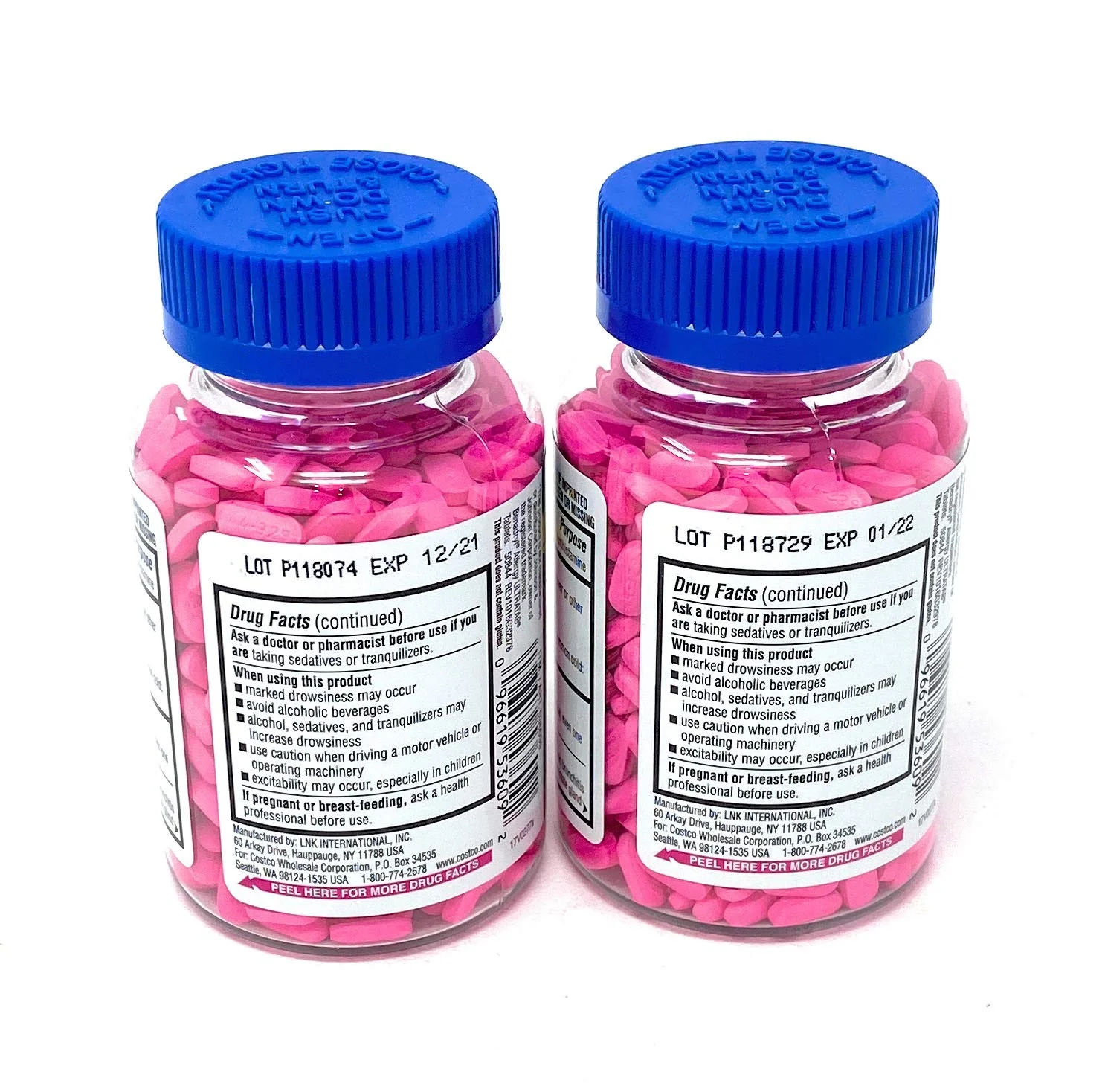 Kirkland Signature Allergy Medicine Diphenhydramine 25 Mg 600 Count (Pack of 2) - Image 3