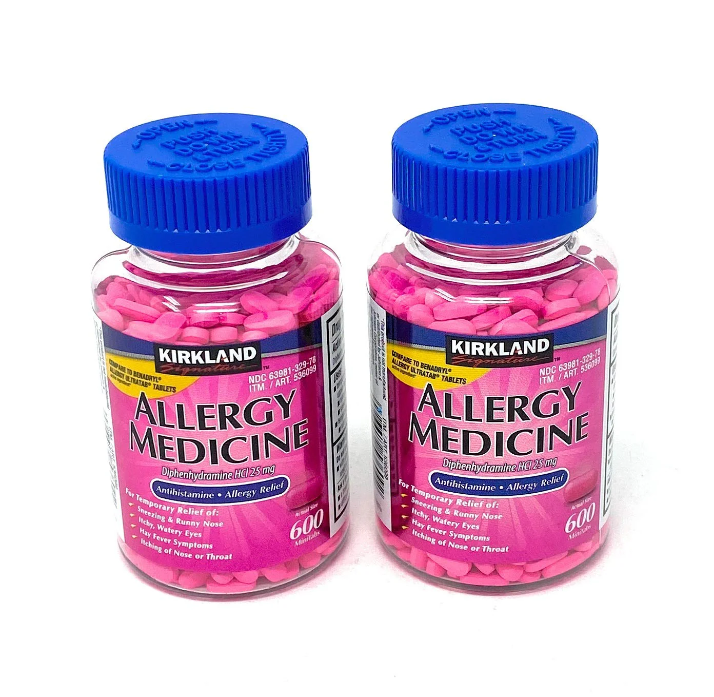 Kirkland Signature Allergy Medicine Diphenhydramine 25 Mg 600 Count (Pack of 2) - Image 7
