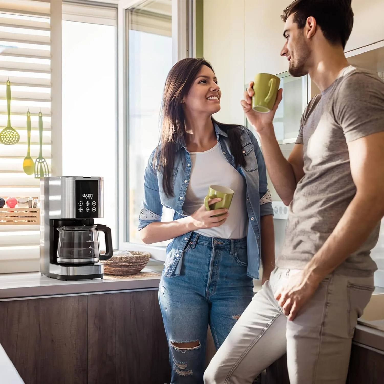 Kismile 10 Cup Drip Coffee maker with Led Display & Touch Screen CM3743 - Image 8