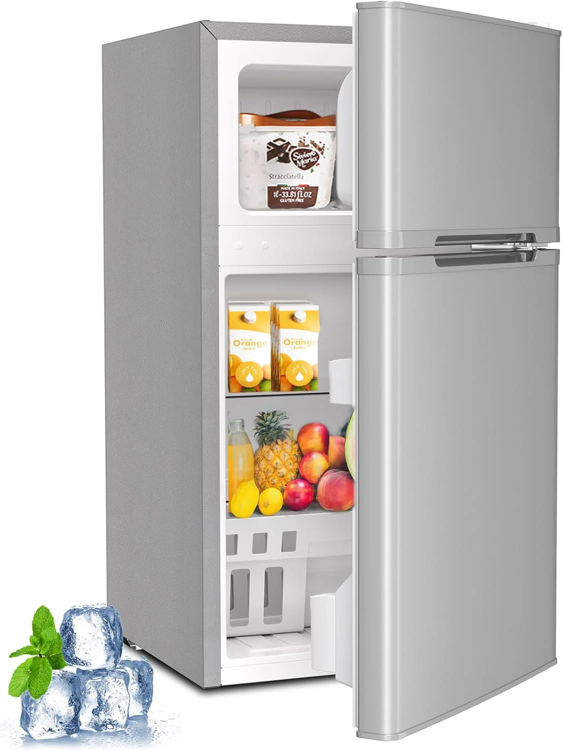 Kismile 3.2 Cu.Ft,Mini Refrigerator with Freezer F5887 - Image 15