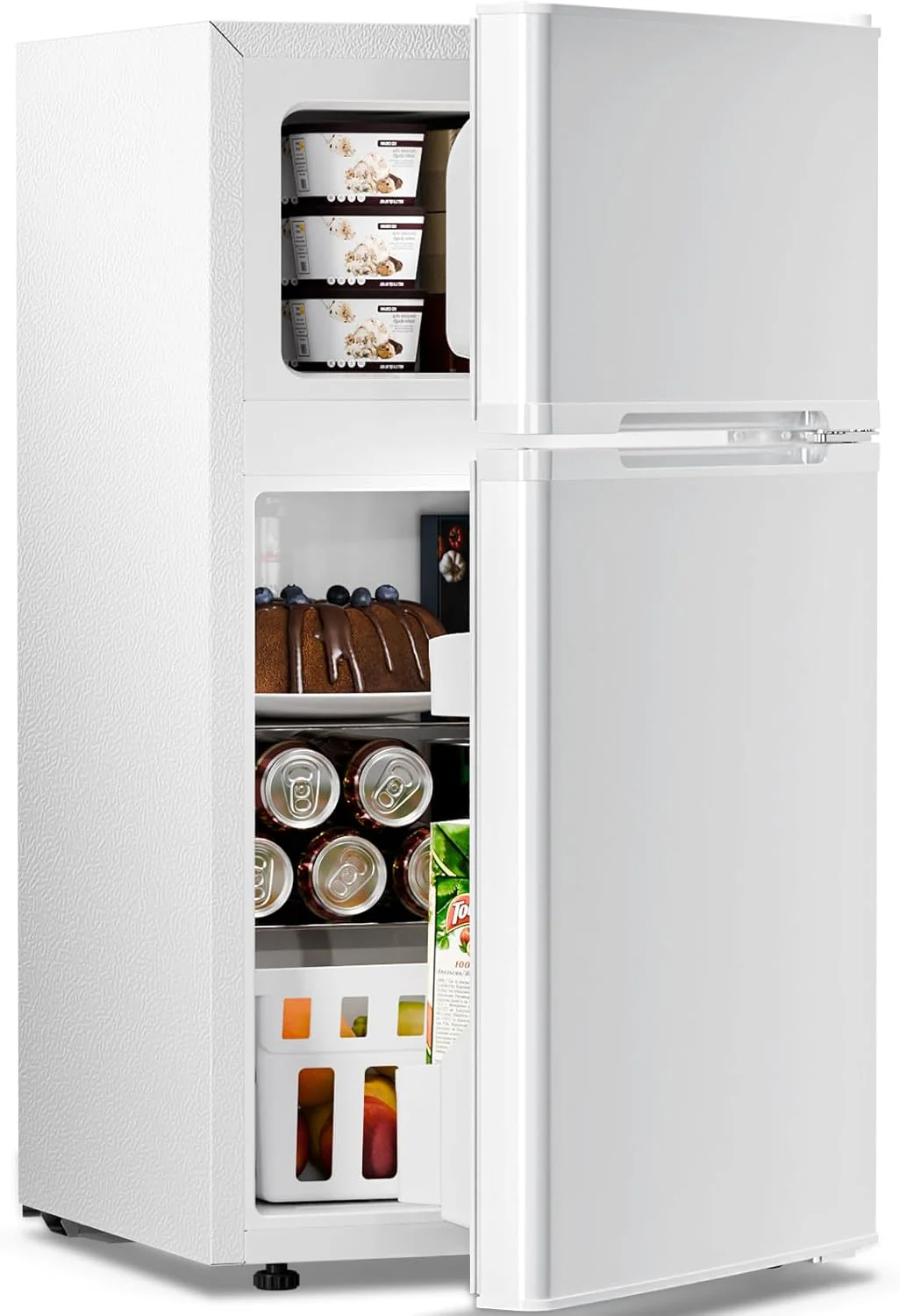 Kismile 3.2 Cu.Ft,Mini Refrigerator with Freezer F5887 - Image 8
