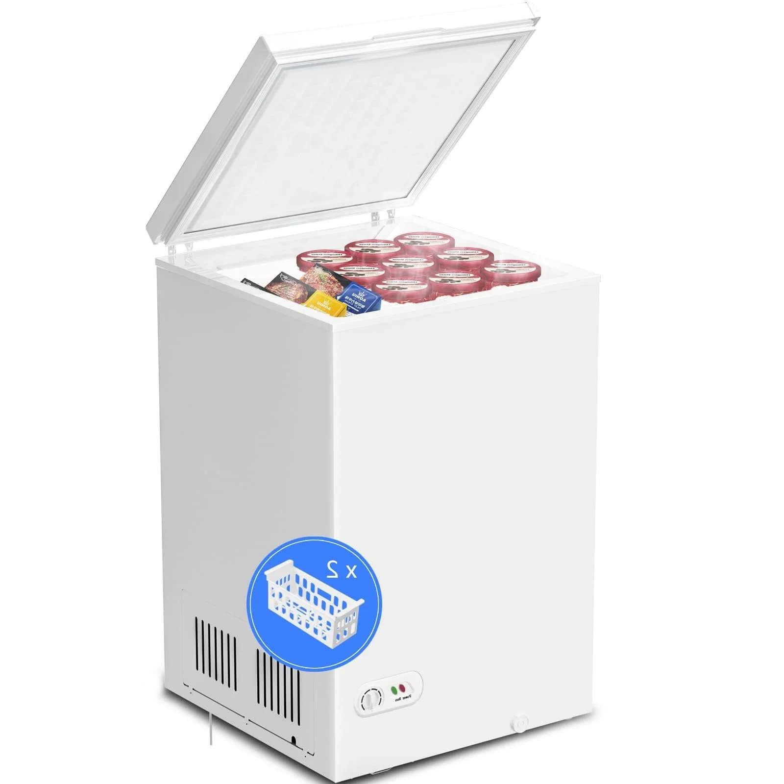 Kismile 3.5 Cubic Feet Chest Freezer - Image 8