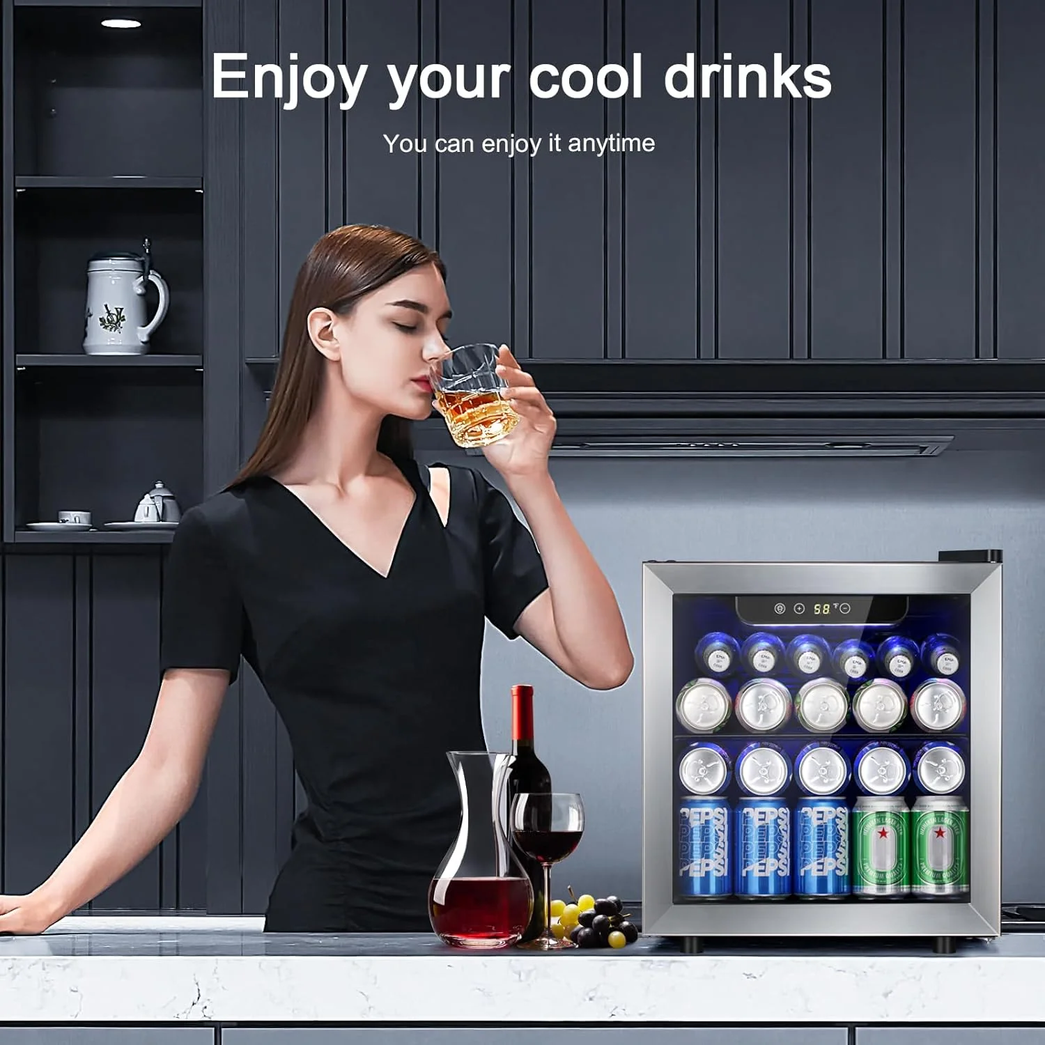 Kismile 48 Can Beverage Refrigerator 58036RWC0 - Image 6