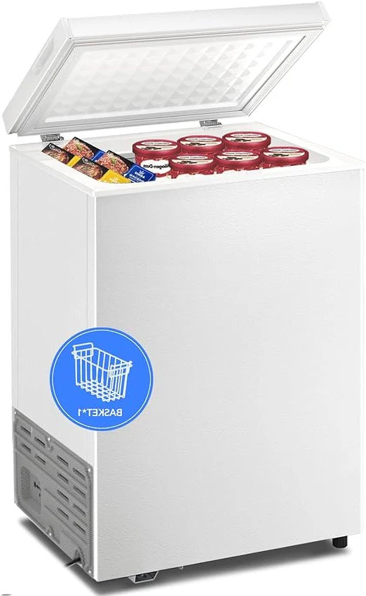 Kismile 7.0/3.5 Cubic Feet Chest Freezer with Removable Basket Free Standing - Image 22