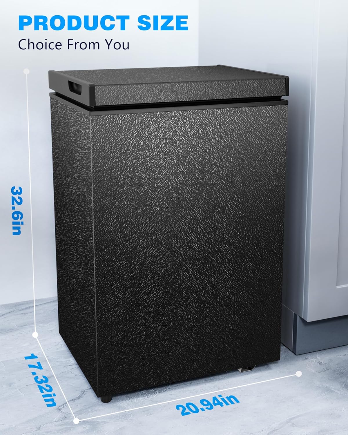 Kismile 7.0/3.5 Cubic Feet Chest Freezer with Removable Basket Free Standing - Image 38