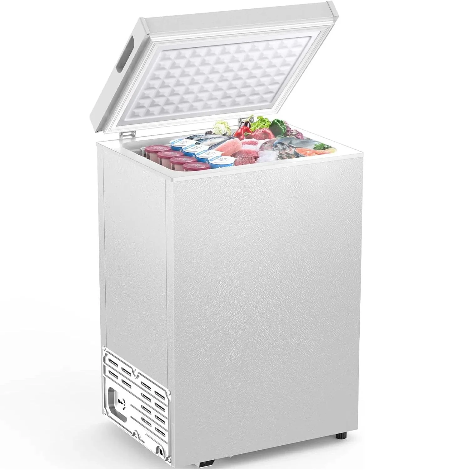 Kismile 7.0/3.5 Cubic Feet Chest Freezer with Removable Basket Free Standing - Image 39
