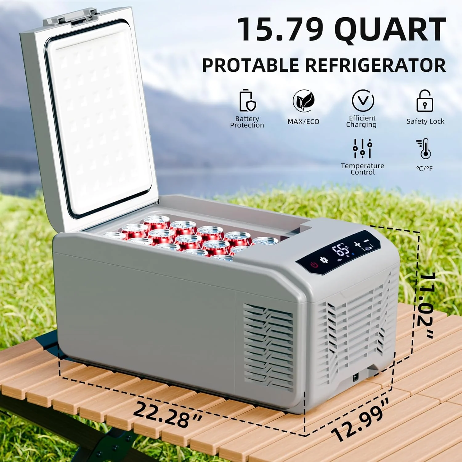 Kismile Car Refrigerator 12 Volt Mini Fridge - Image 2