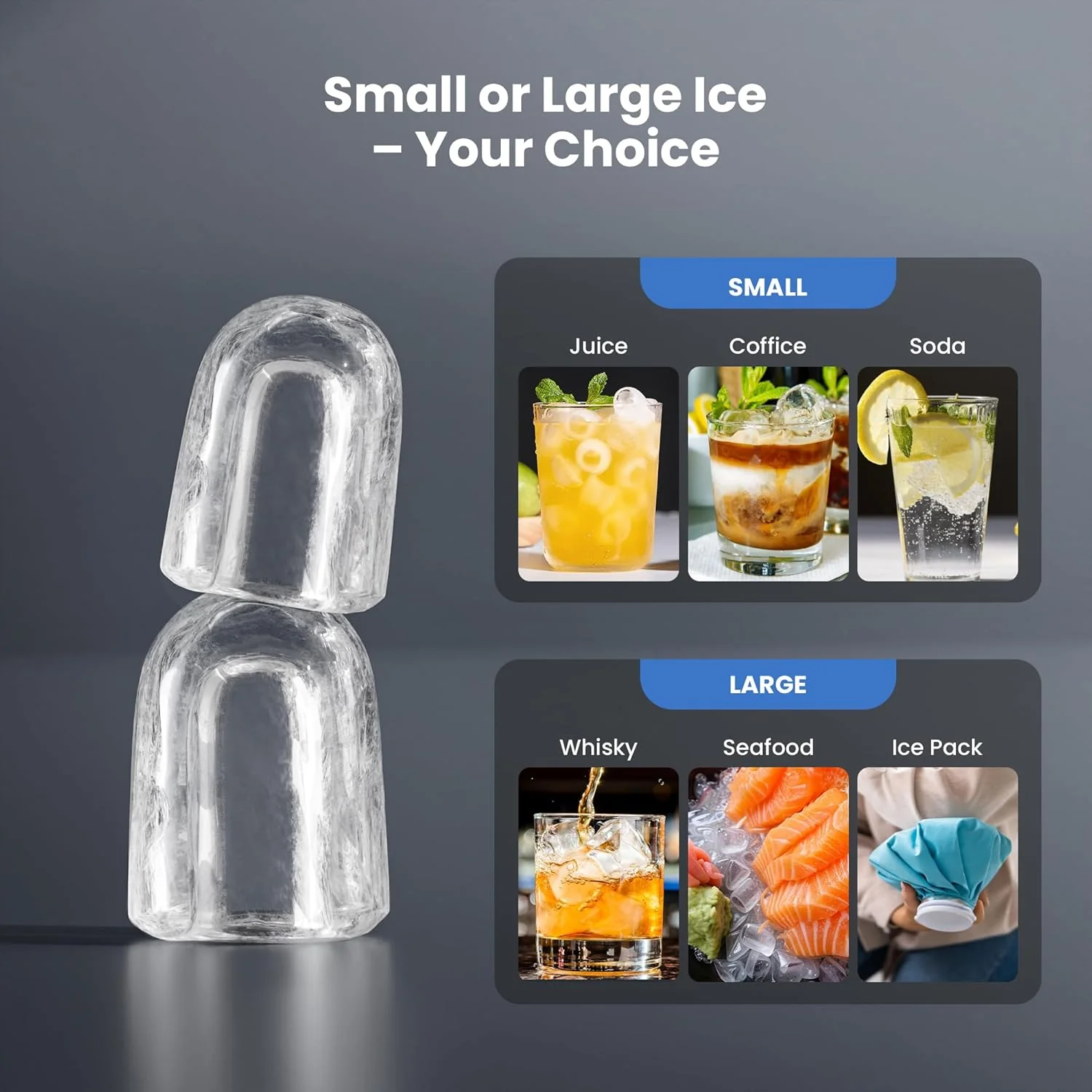 Kismile Clear Square Ice Cubes Maker 58003RIM0 - Image 16
