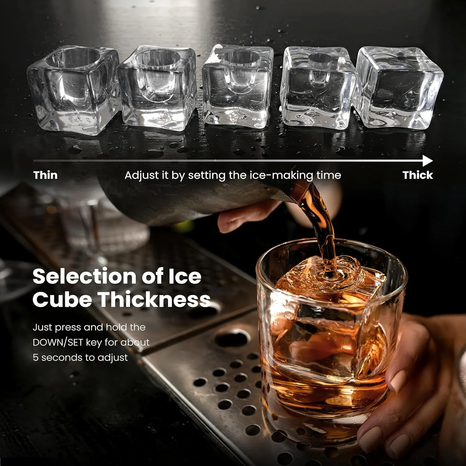 Kismile Clear Square Ice Cubes Maker 58003RIM0 - Image 3