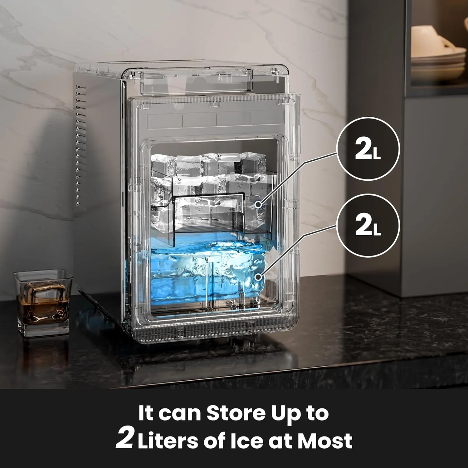 Kismile Clear Square Ice Cubes Maker 58003RIM0 - Image 6