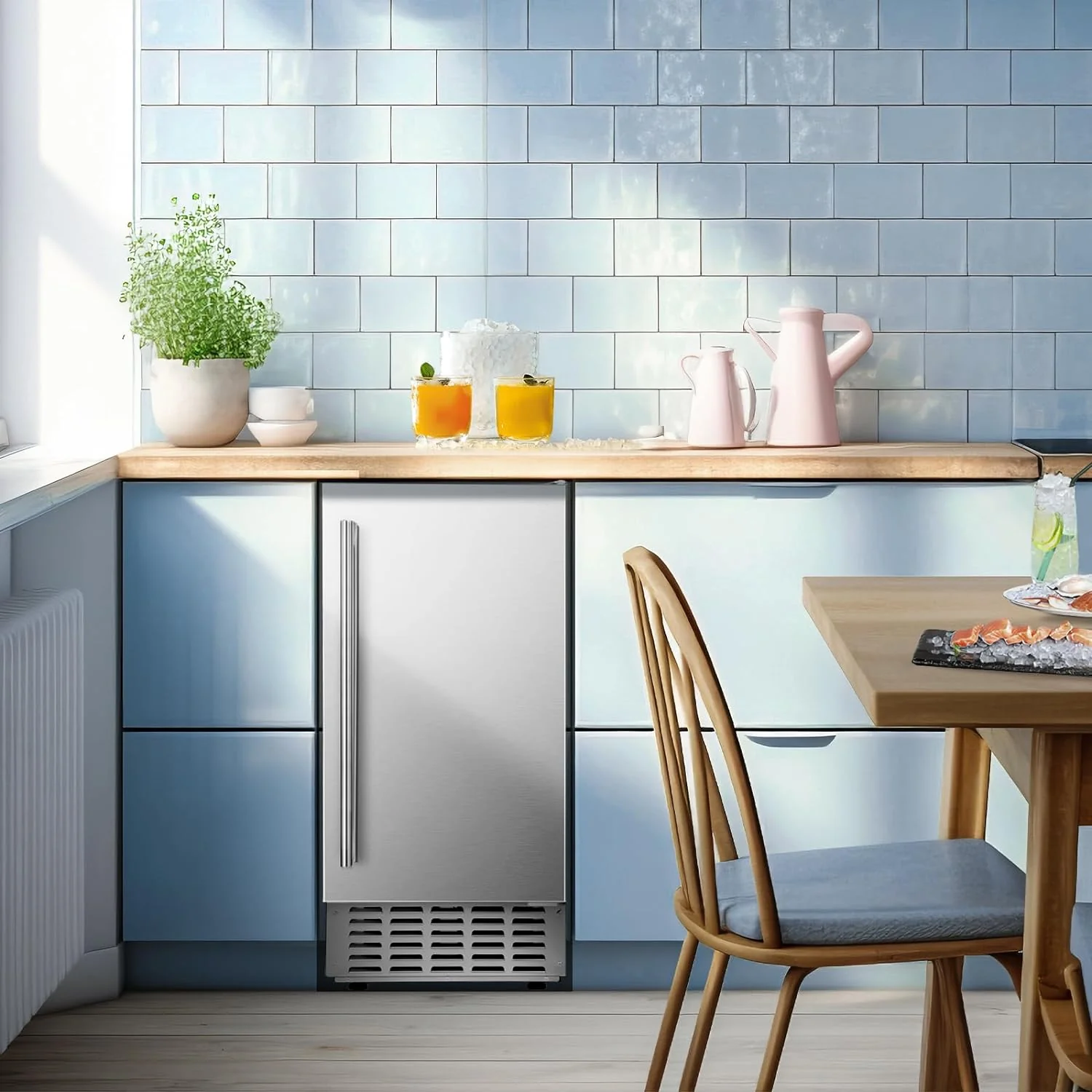 Kismile Commercial Under Counter Built-in Nugget Ice Maker Z5830N - Image 11