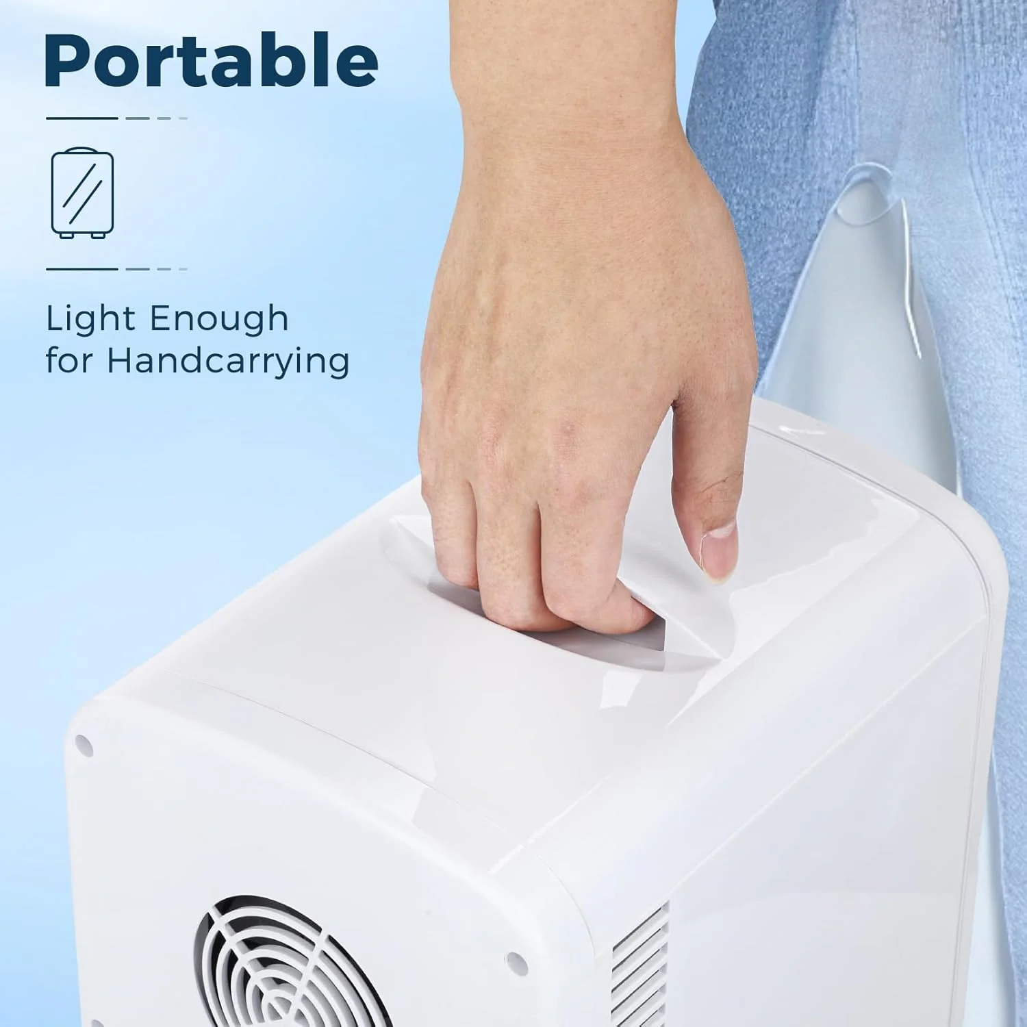 Kismile Compact Refrigerator, Portable Mini Fridge, Skin Care 4L Capacity/6 Cans F3404S - Image 7