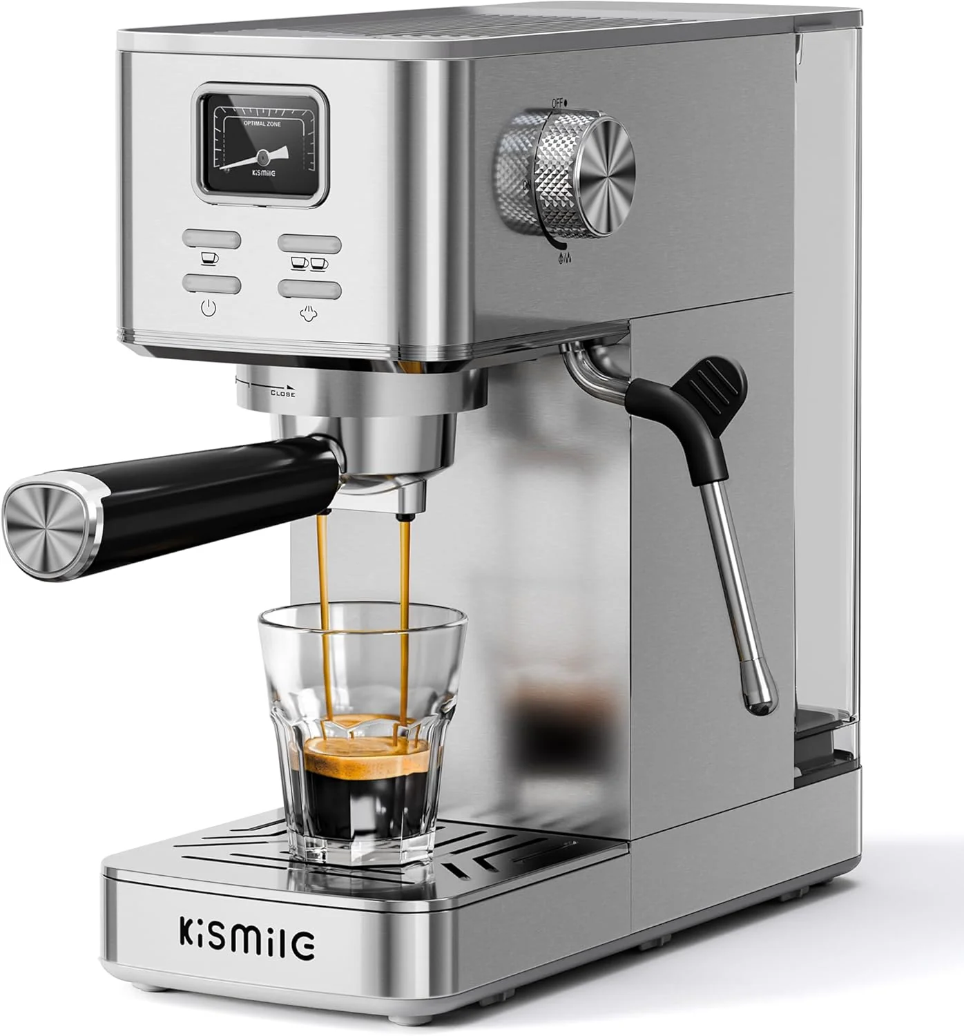 Kismile Espresso Coffee Maker Machine 20 Bar, with Milk Frother Steam Wand CM8032 - Image 22