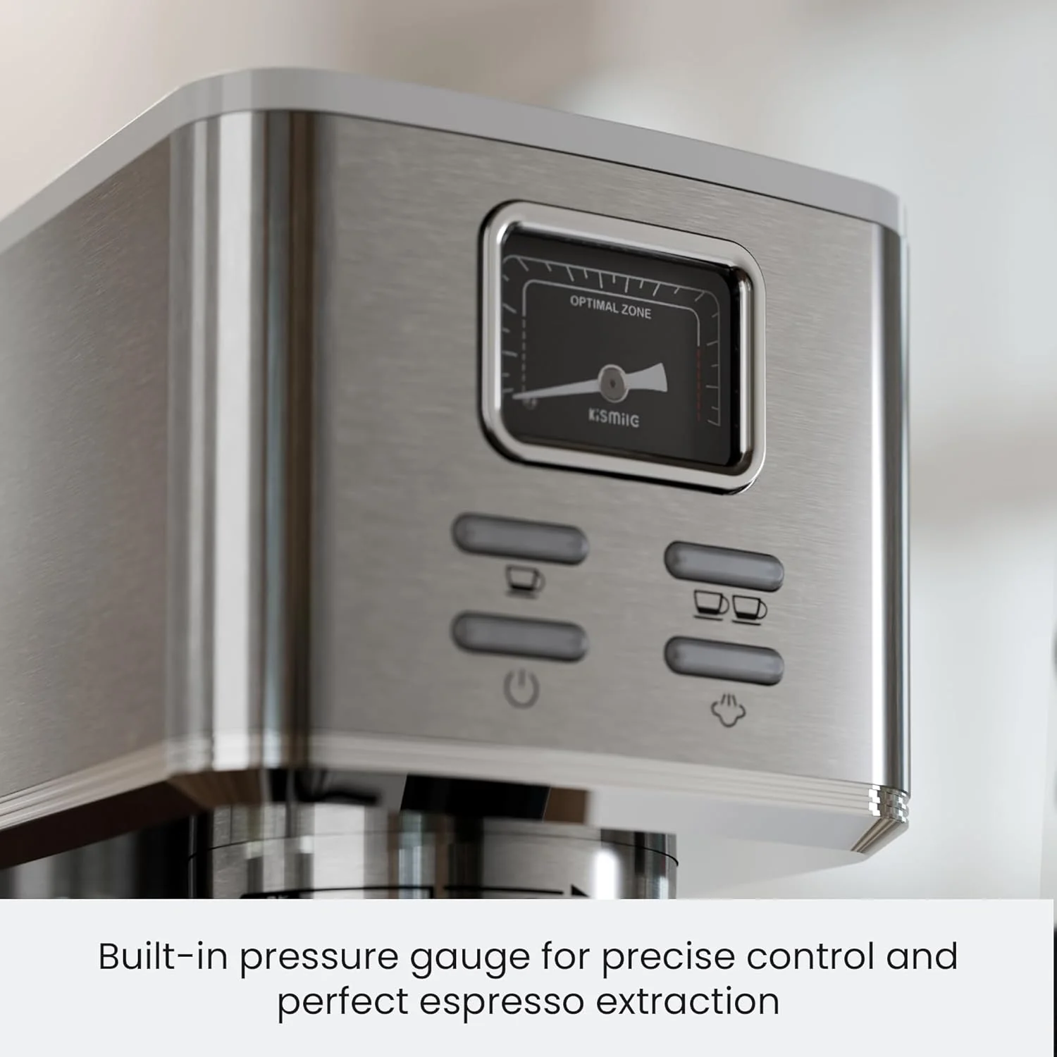 Kismile Espresso Coffee Maker Machine 20 Bar, with Milk Frother Steam Wand CM8032 - Image 27