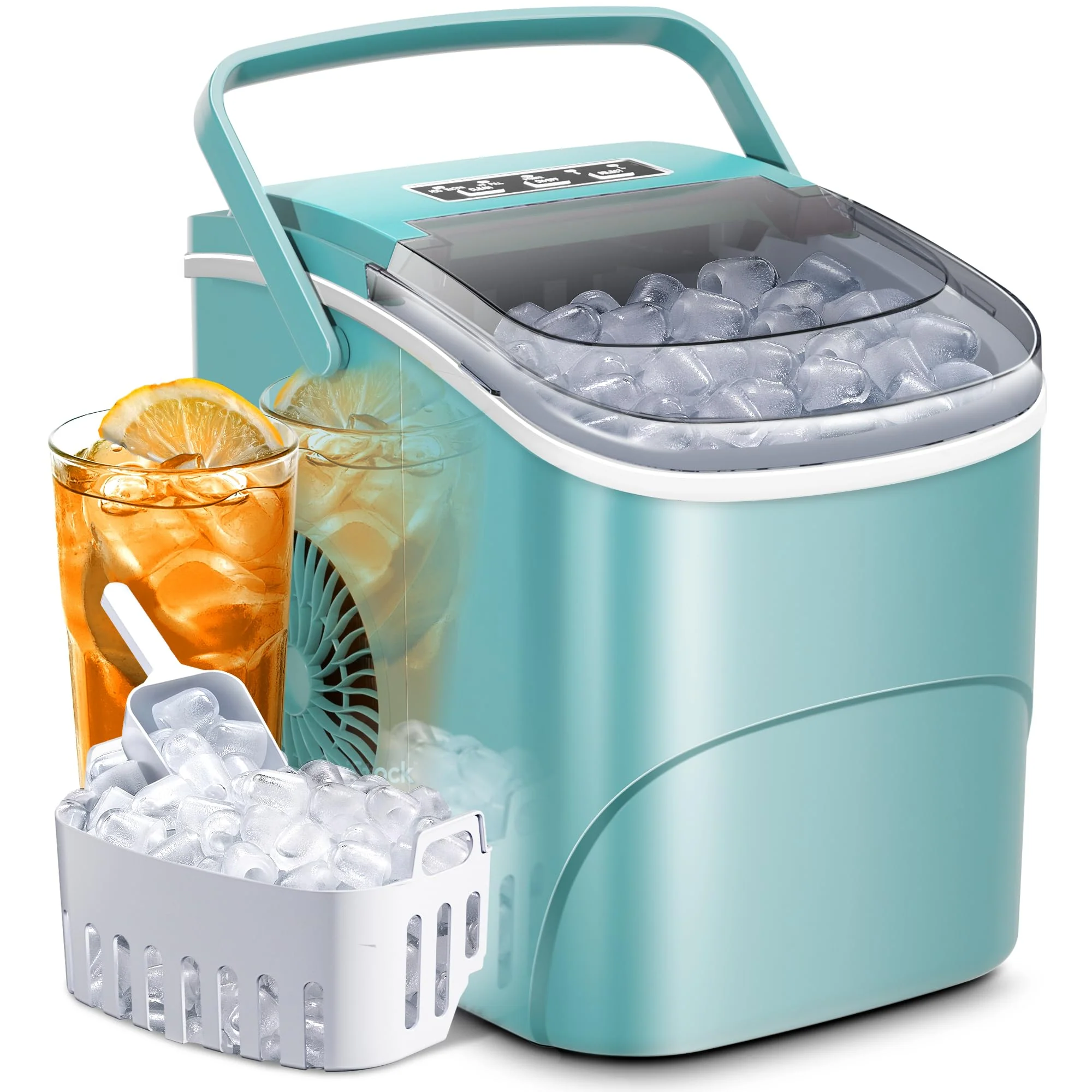 Kismile Ice Makers Countertop with Handle Z5812B - Image 14