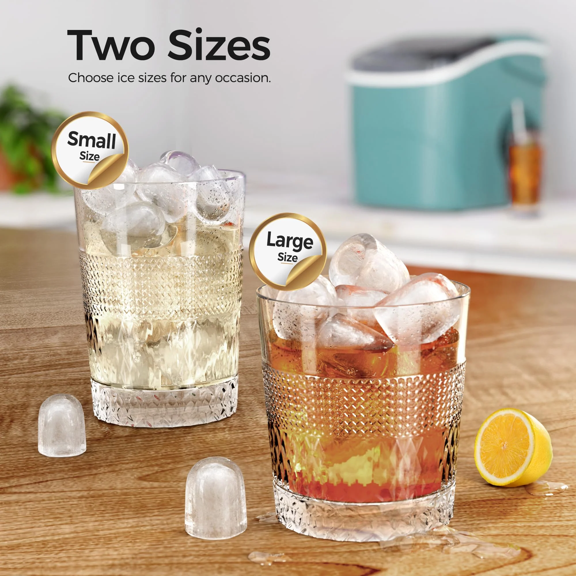 Kismile Ice Makers Countertop with Handle Z5812B - Image 16