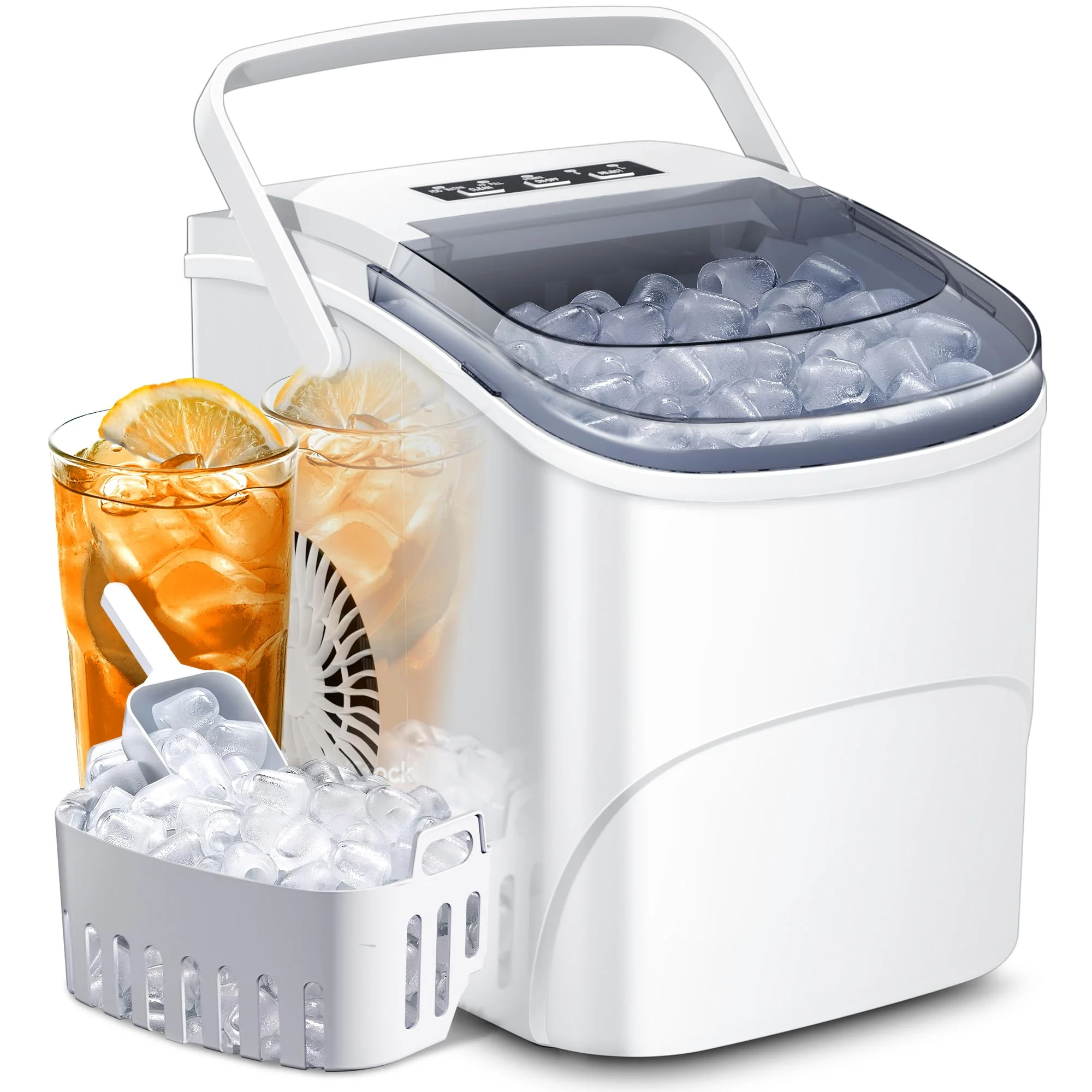 Kismile Ice Makers Countertop with Handle Z5812B - Image 21