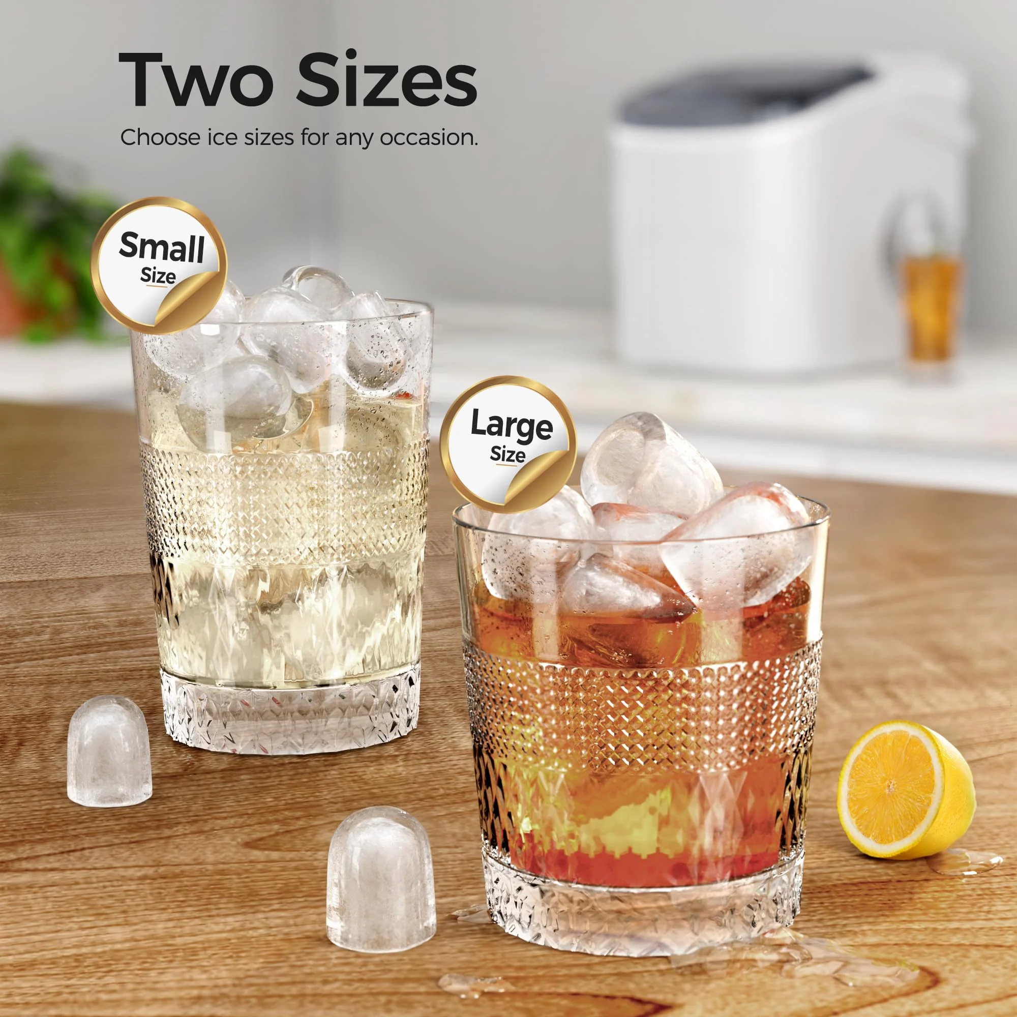 Kismile Ice Makers Countertop with Handle Z5812B - Image 24