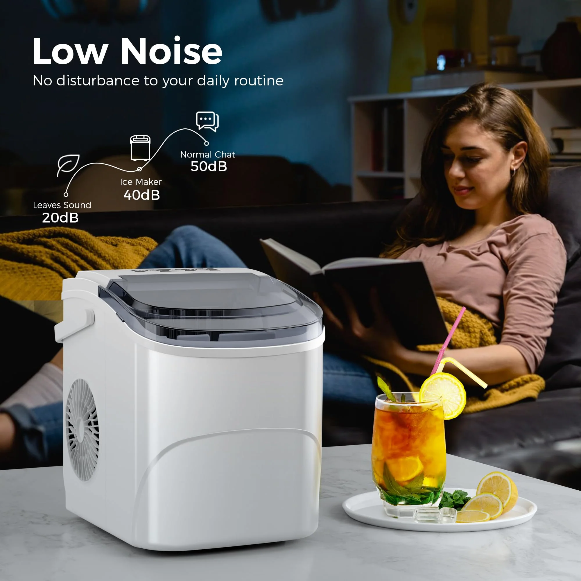 Kismile Ice Makers Countertop with Handle Z5812B - Image 26
