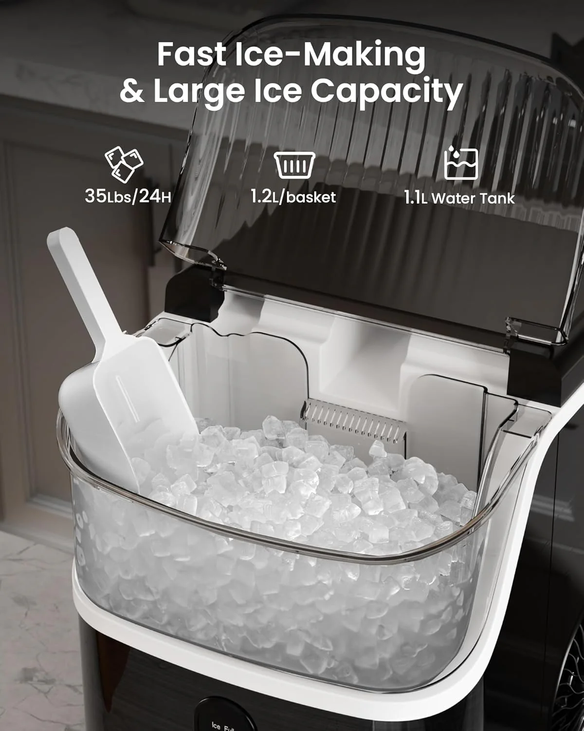 Kismile Nugget Countertop Ice Maker Z5815NB - Image 16