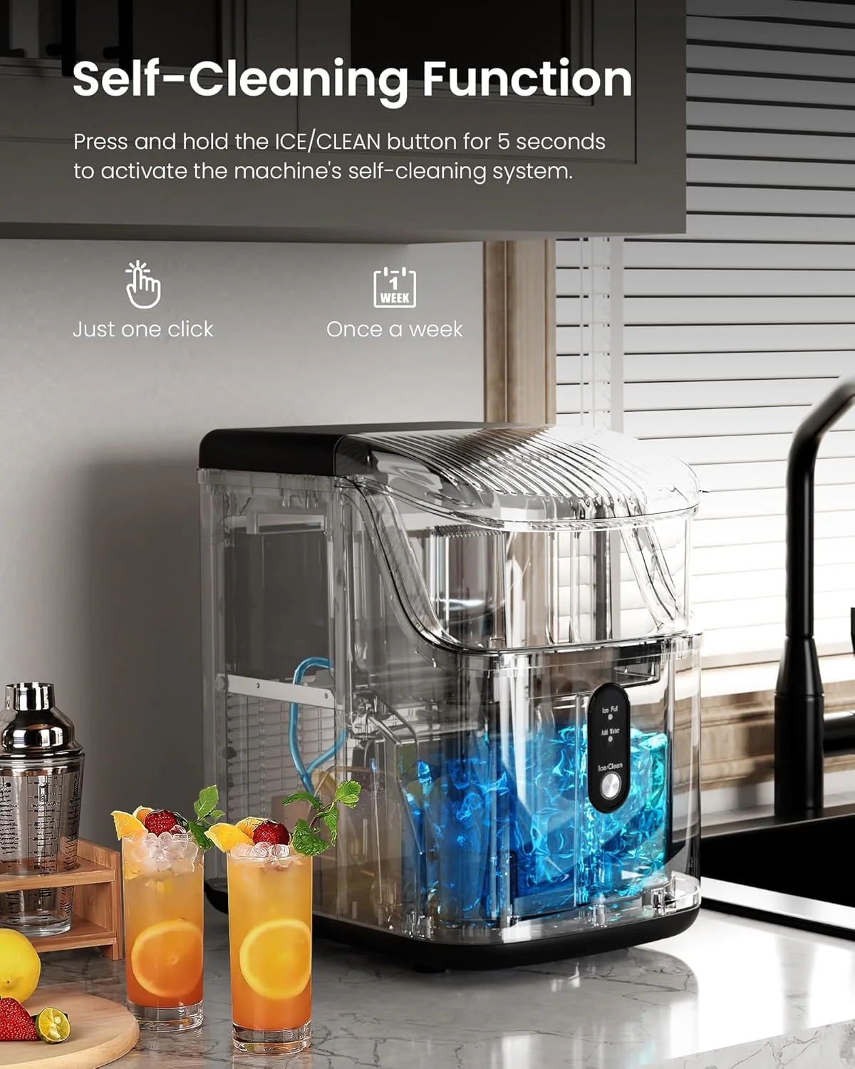 Kismile Nugget Countertop Ice Maker Z5815NB - Image 17