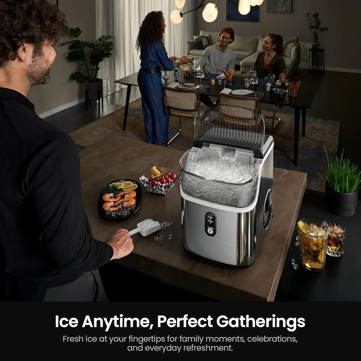 Kismile Nugget Countertop Ice Maker Z5815NB - Image 5