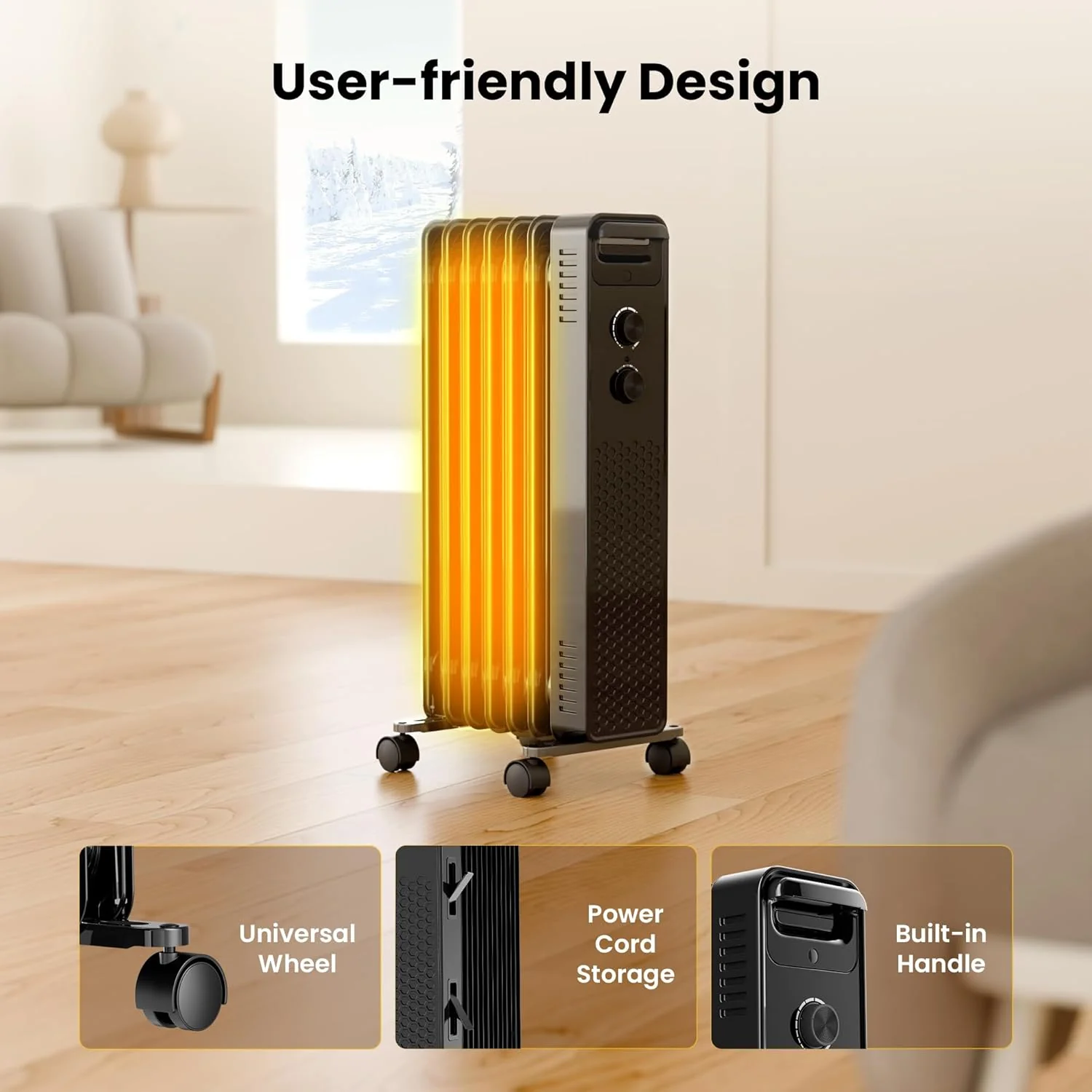 Kismile Portable Radiator Electric Heater - Image 7