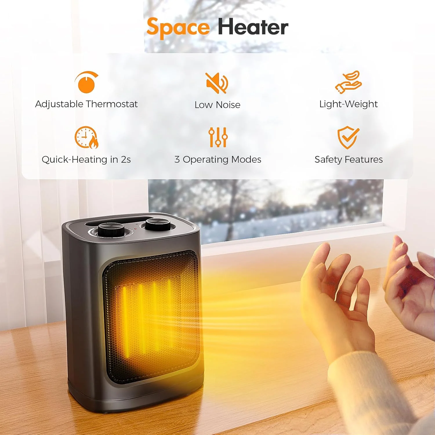 Kismile Portable Electric Space Heater Series - Image 10