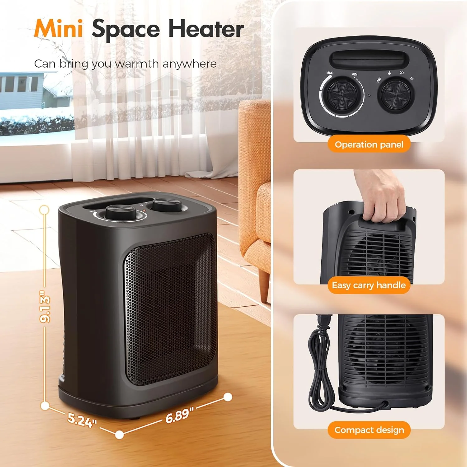 Kismile Portable Electric Space Heater Series - Image 12