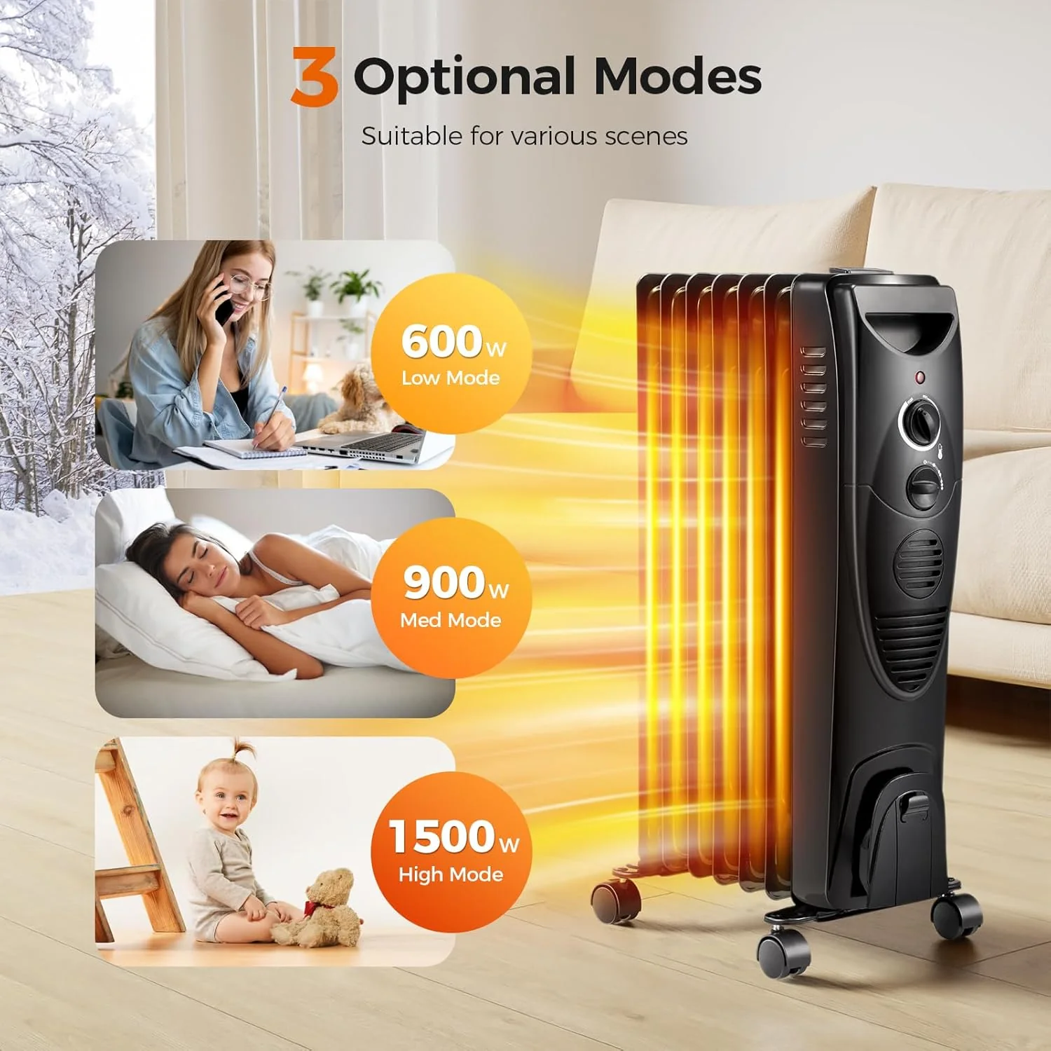 Kismile Portable Electric Space Heater Series - Image 17