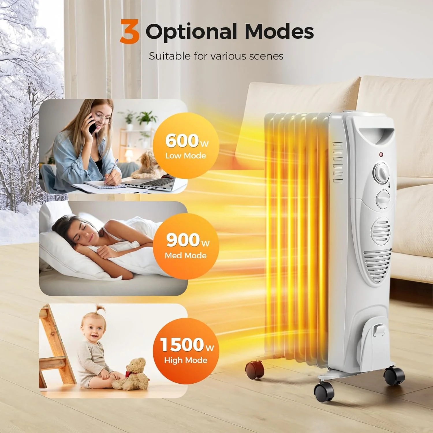 Kismile Portable Electric Space Heater Series - Image 23