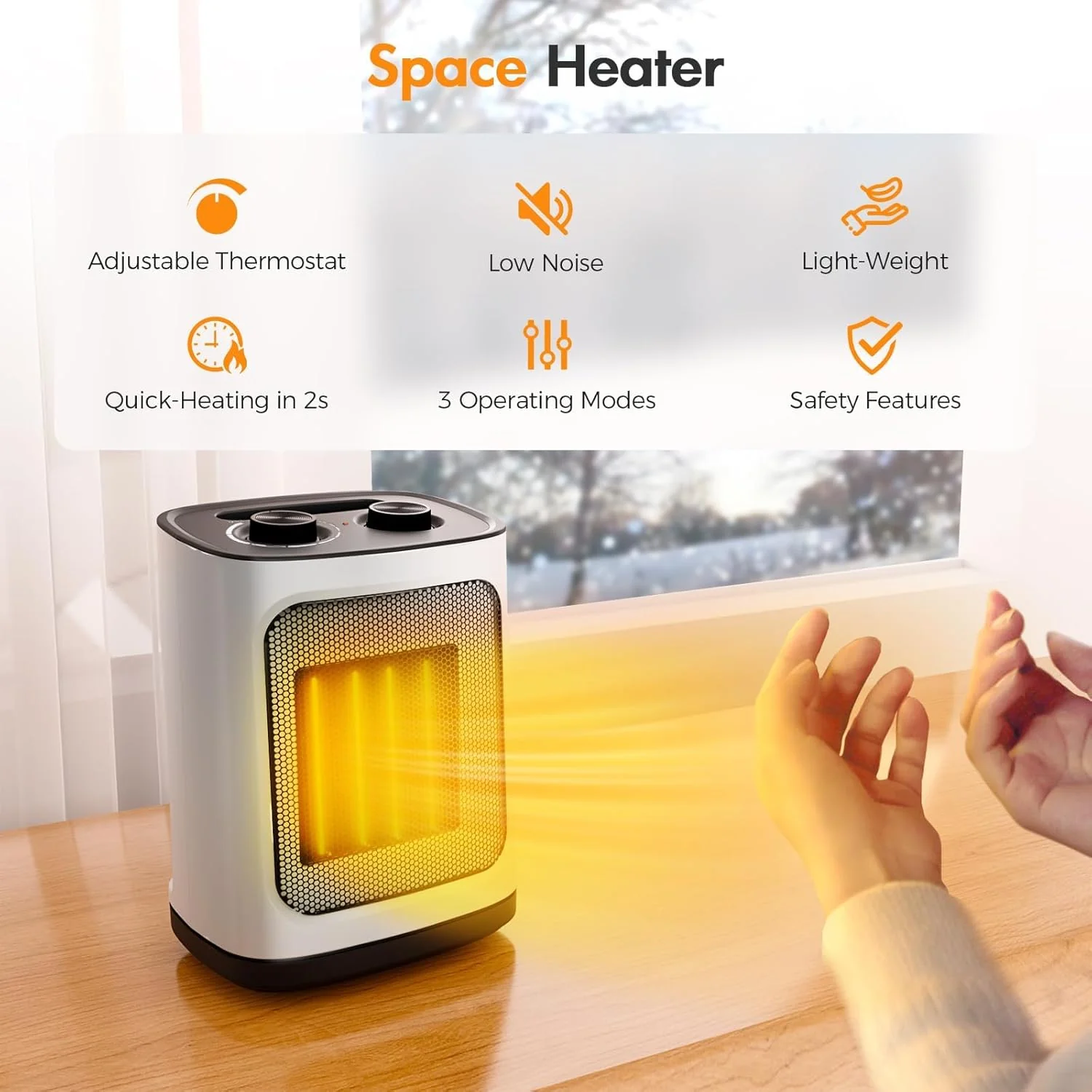 Kismile Portable Electric Space Heater Series - Image 3