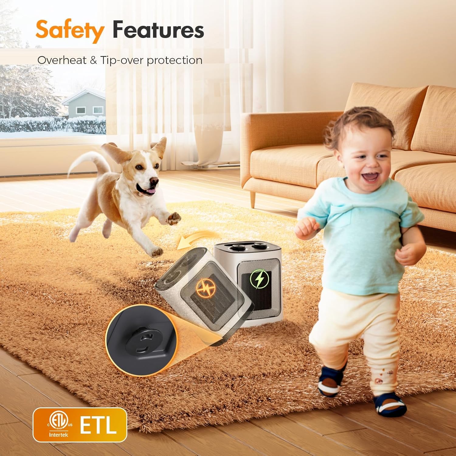 Kismile Portable Electric Space Heater Series - Image 4