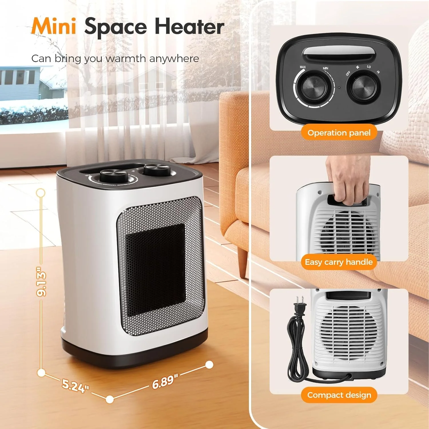 Kismile Portable Electric Space Heater Series - Image 5