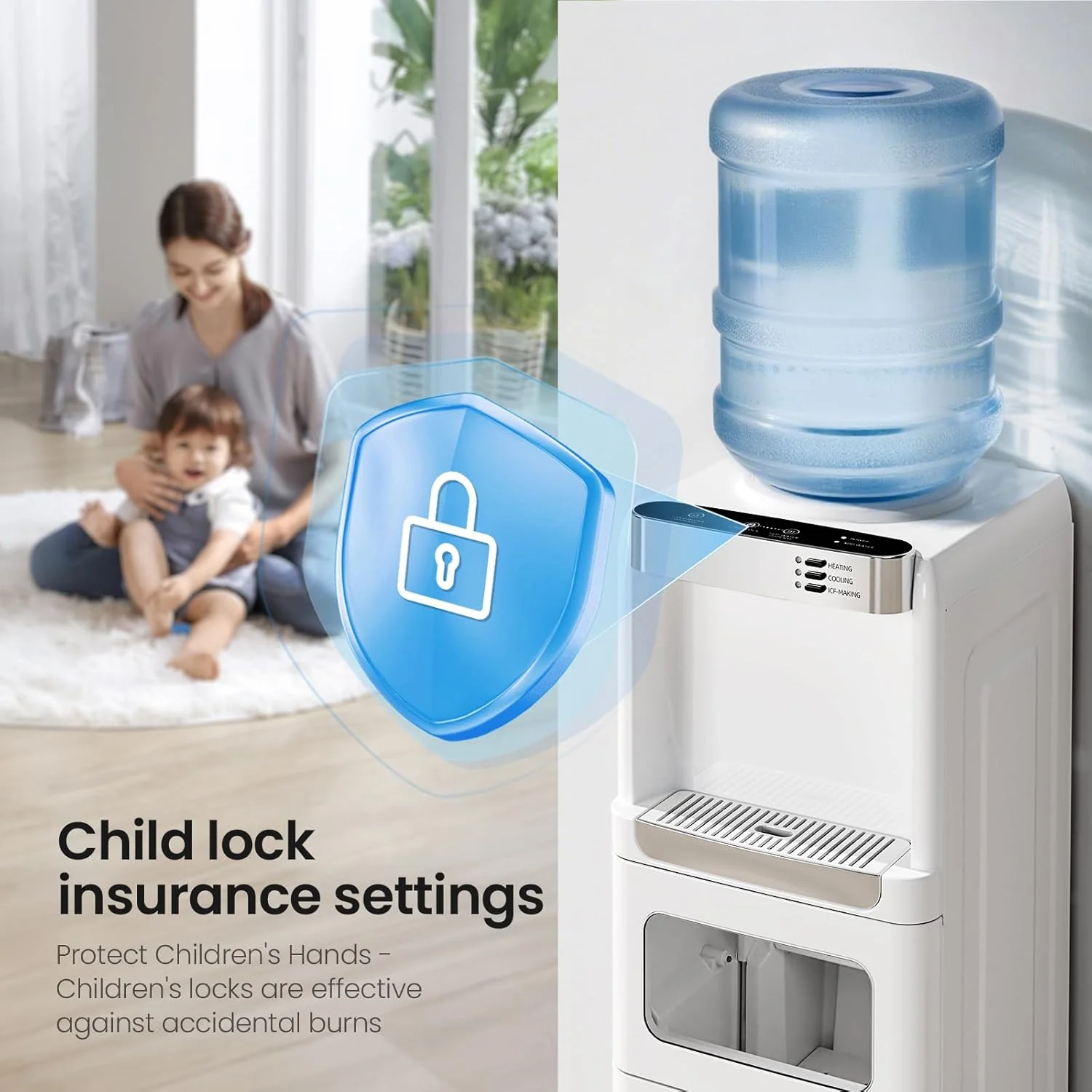 Kismile Water Cooler Dispenser with Ice Maker WD5815 - Image 12