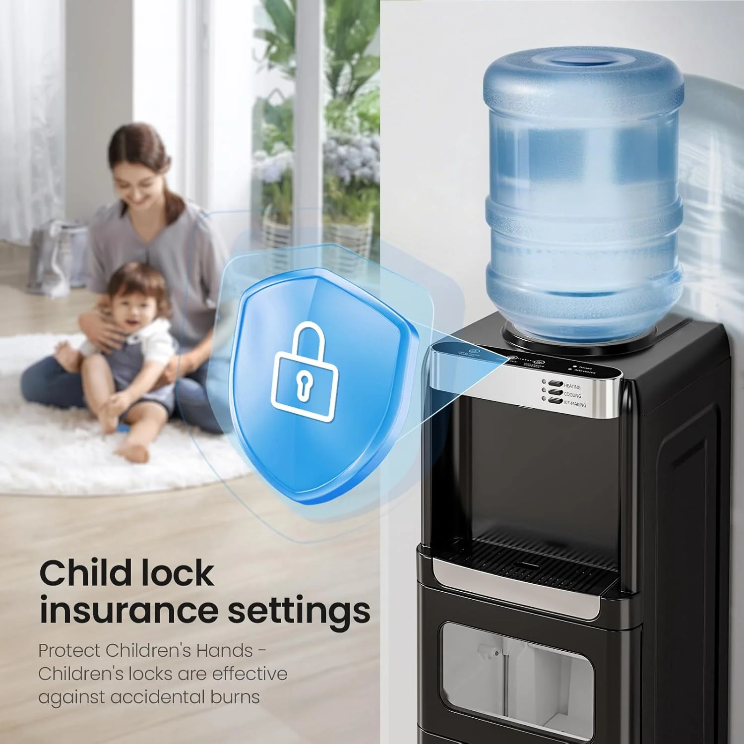 Kismile Water Cooler Dispenser with Ice Maker WD5815 - Image 5