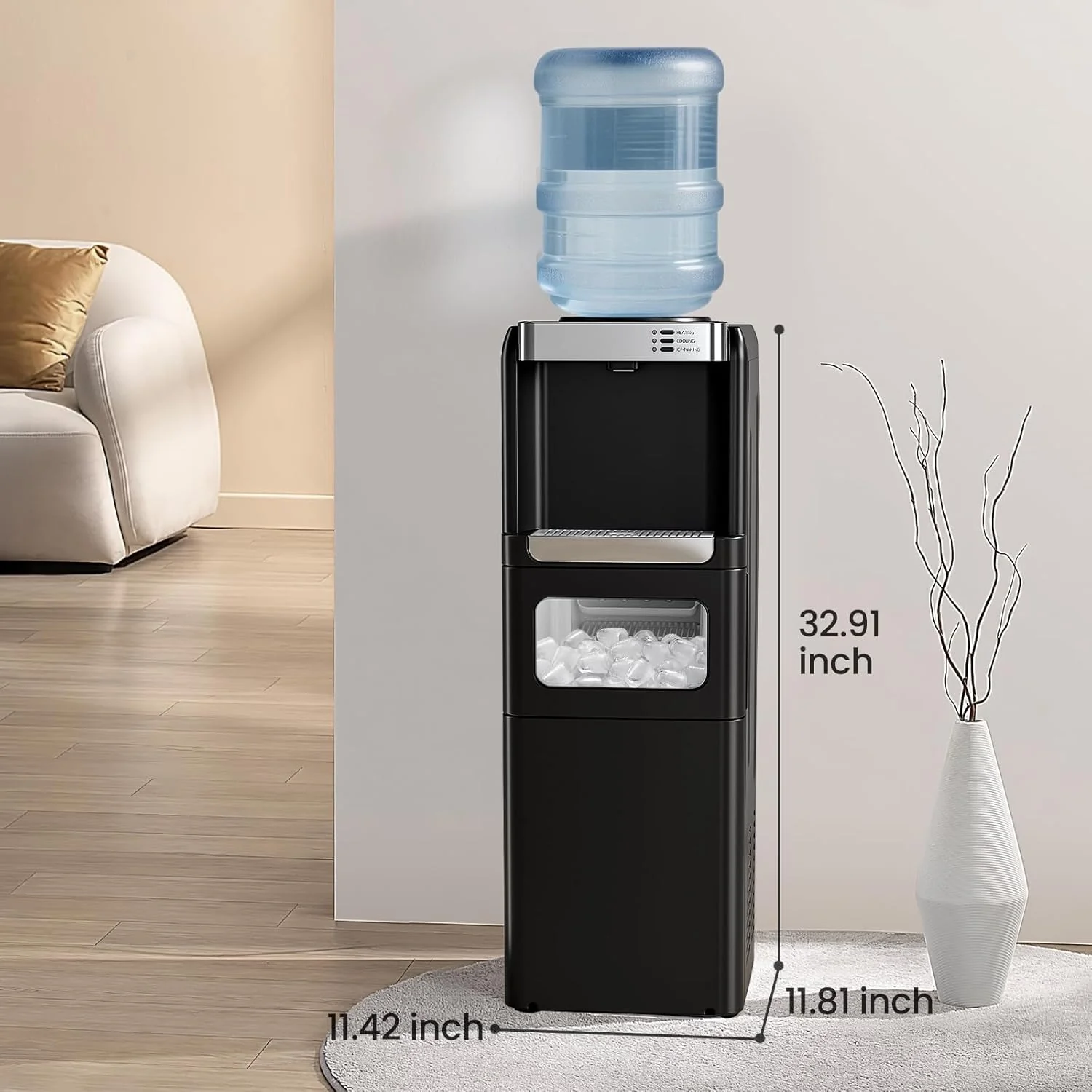 Kismile Water Cooler Dispenser with Ice Maker WD5815 - Image 6