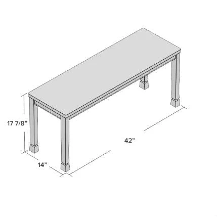 Kitchen Seating Wooden Bench in White and Brown Finish - Image 4