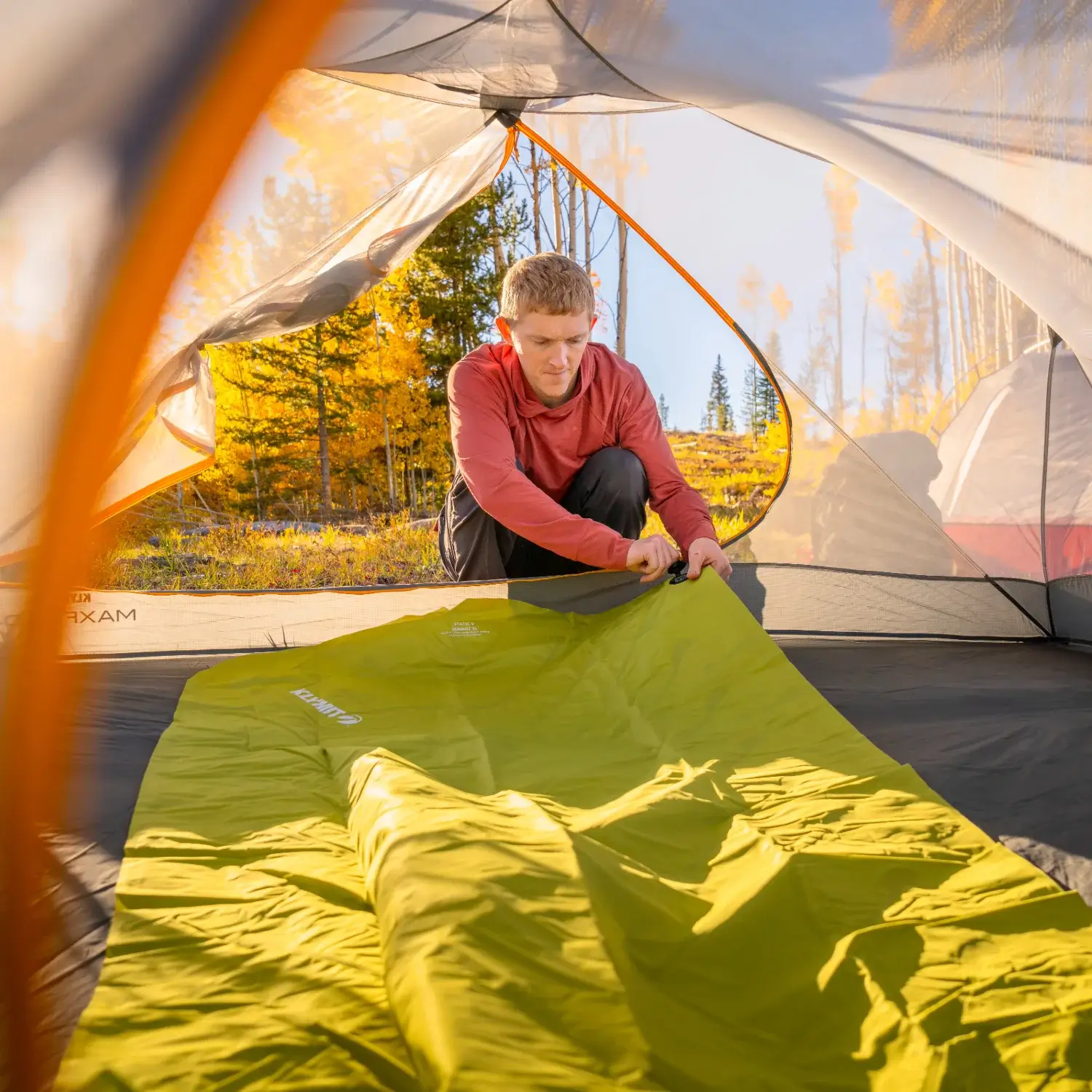 Klymit Static V Summit Sleeping Pads XL - Chartreuse - Image 14