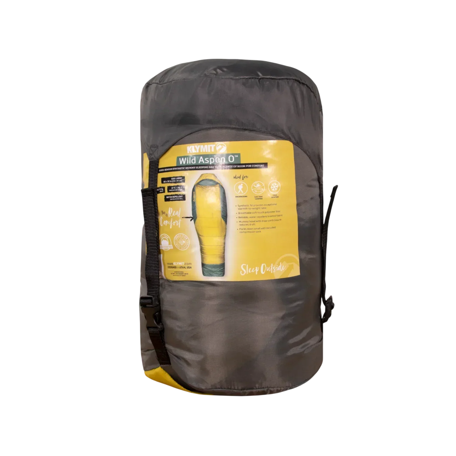 Klymit Wild Aspen 0 Large Sleeping Bag - Warm Olive - Image 2