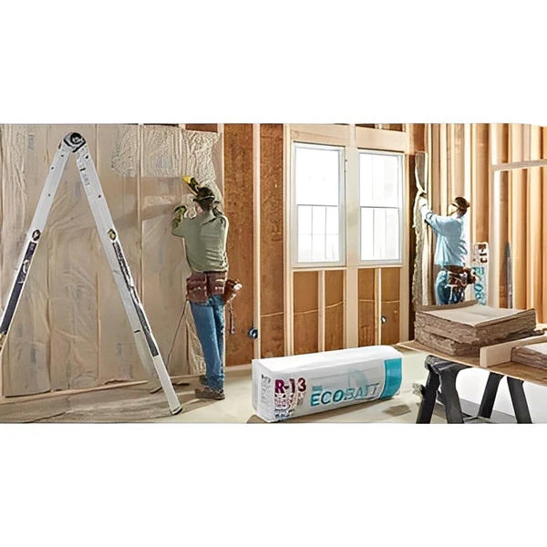 Knauf Ecobatt R-22 Kraft Faced Fiberglass Insulation Batts 6.5 in x 15 in x 48 in (5 Bags) - Image 4